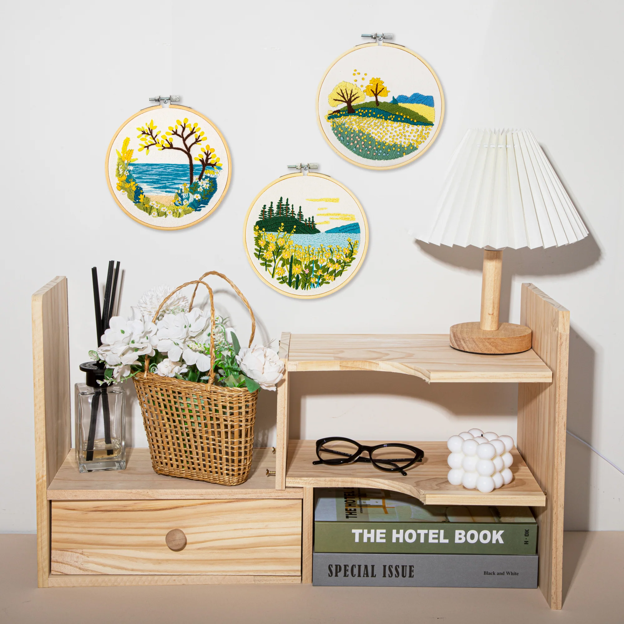 Diamond Dotz Mountain Lake Embroidery Kit - 5.0" - Image 4