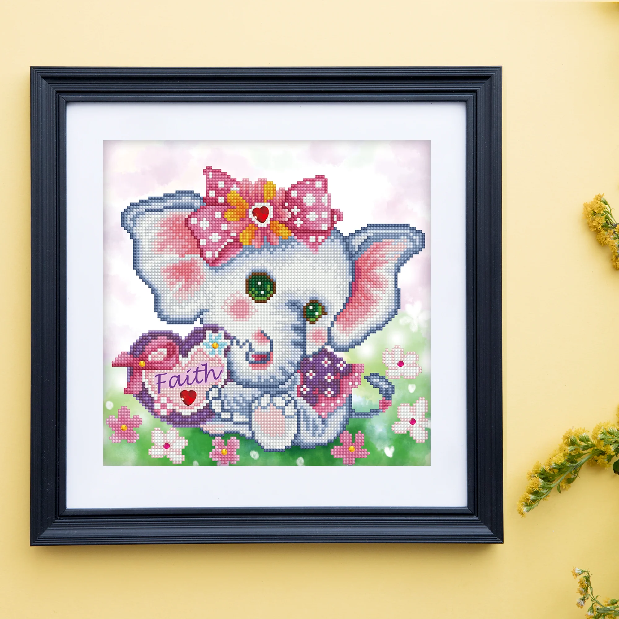 Diamond Dotz Faith Elephant - 11.8" x 11.8" - Image 2