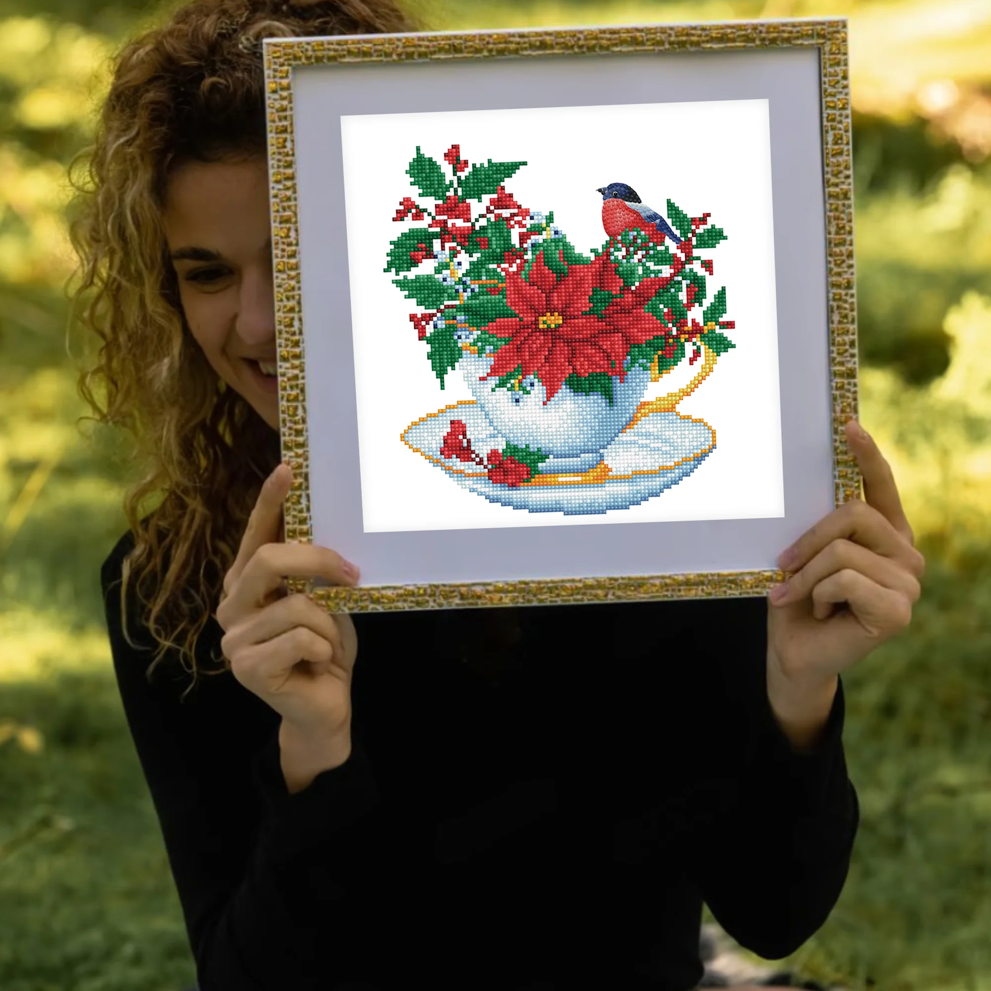 Diamond Dotz Festive Cuppa - 12.6" x 12.6" - Image 2