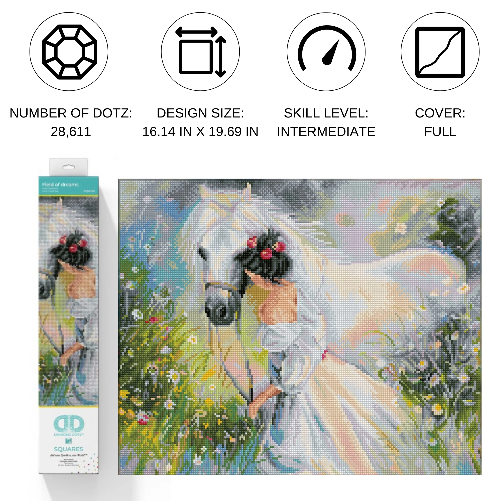 Diamond Dotz Field of Dreams - 19.7" x 16.1" - Image 2