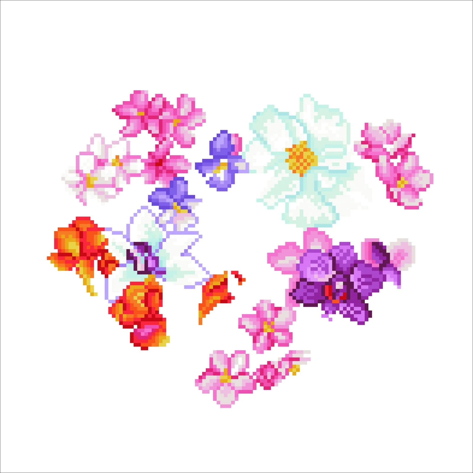 Diamond Dotz Flower Heart - 14.6" x 14.6" - Image 4