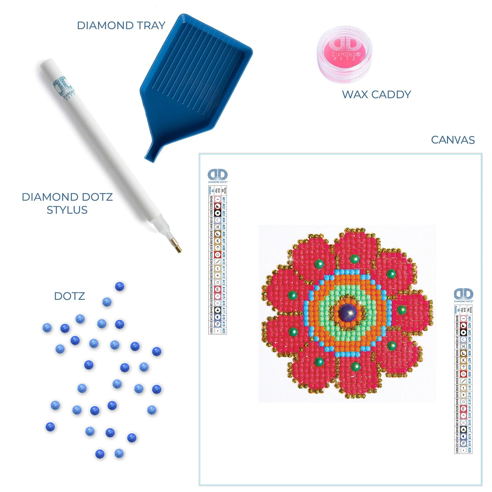 Diamond Dotz Flower Power - 4.0" x 4.0" - Image 6