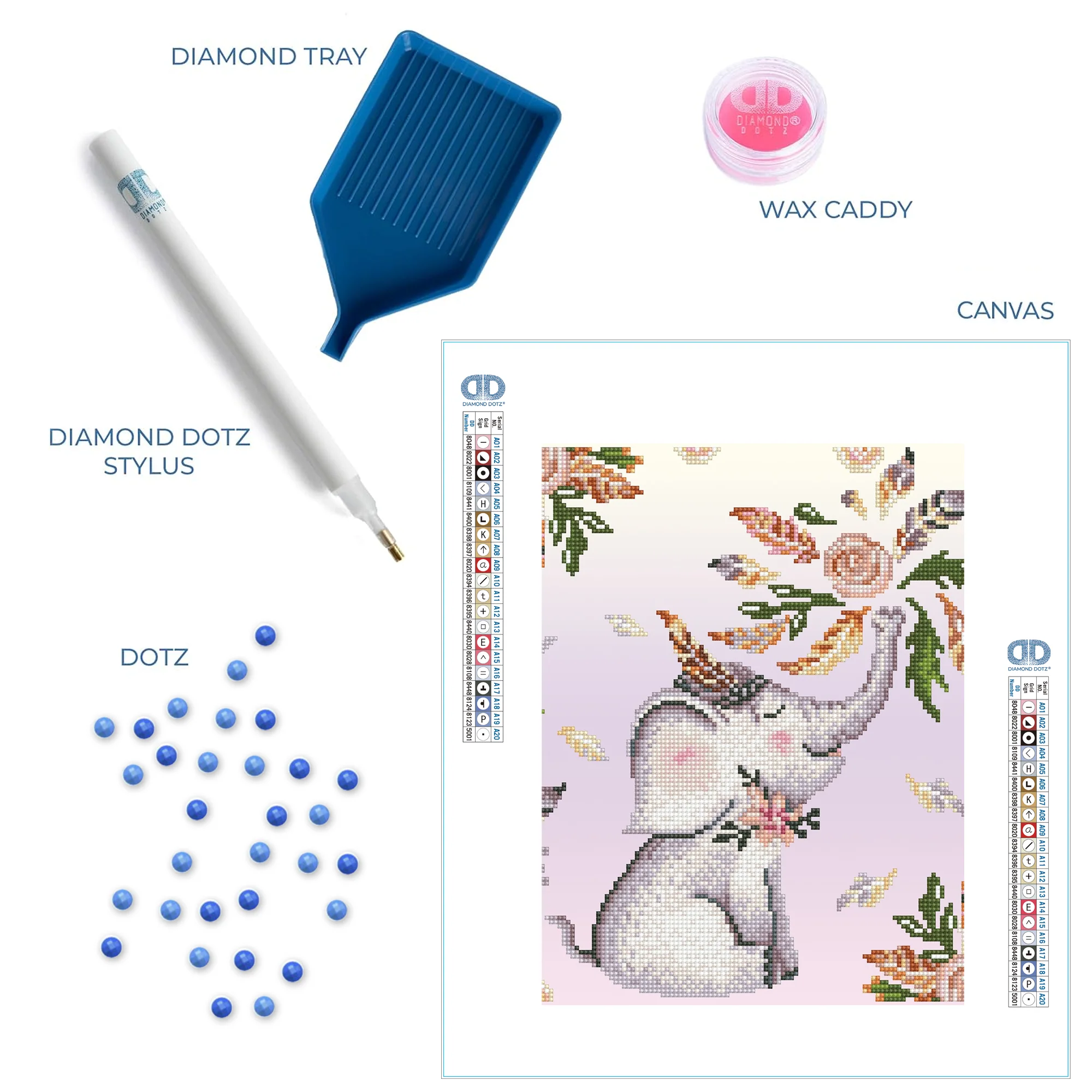 Diamond Dotz Flower Shower - 12.6" x 14.6" - Image 5