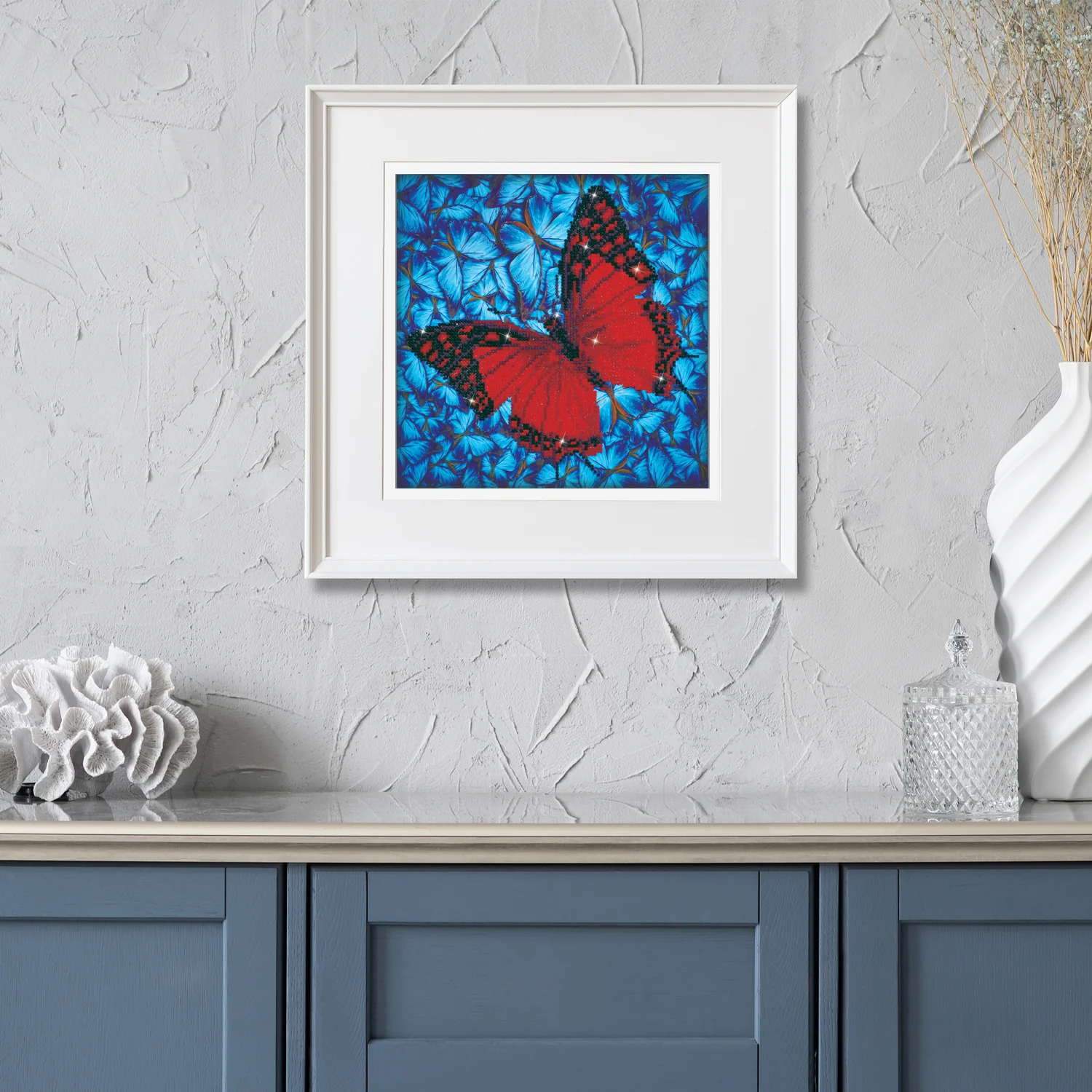 Diamond Dotz Flutterby Red - 12.0" x 12.0" - Image 2