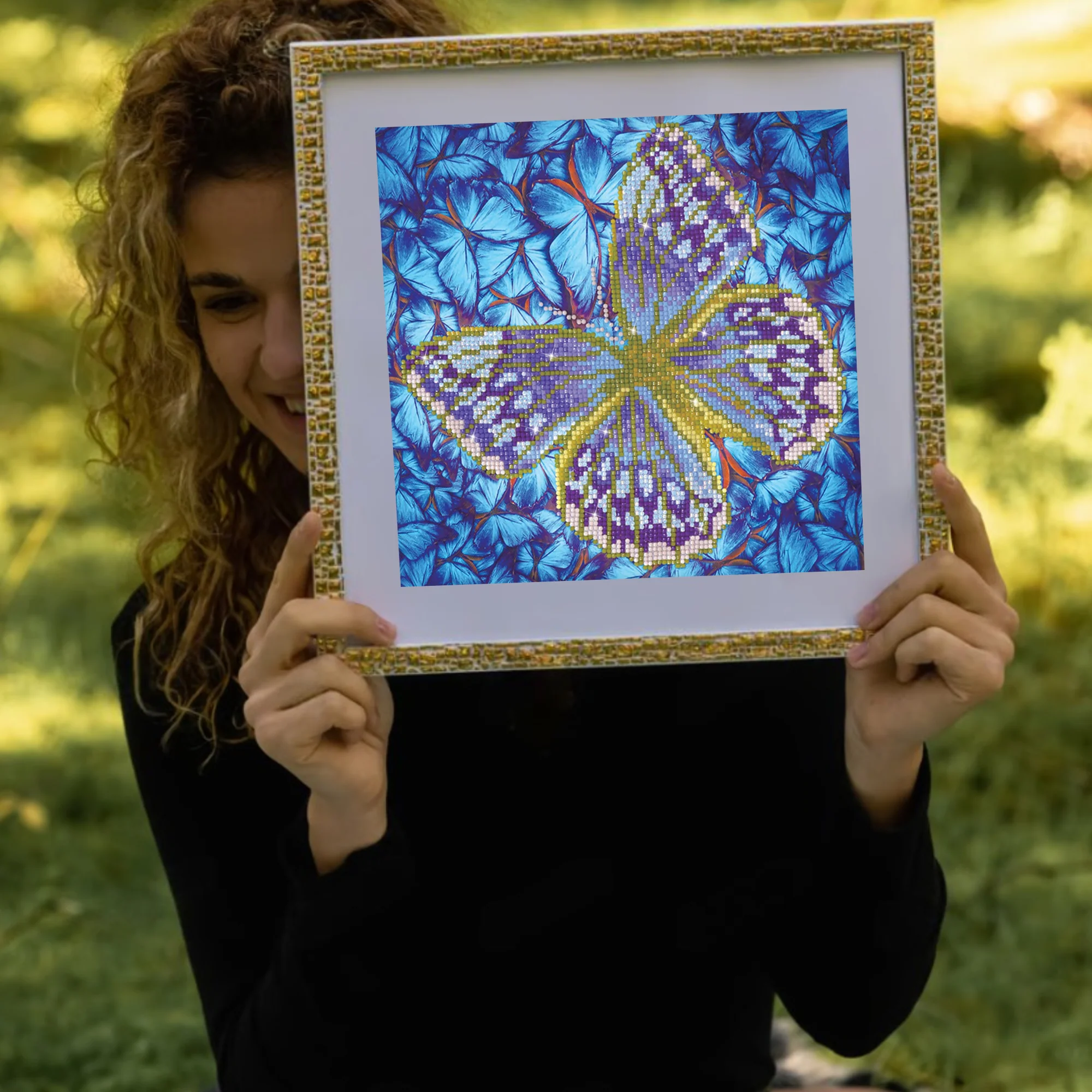 Diamond Dotz Flutterby Silver - 12.0" x 12.0" - Image 3