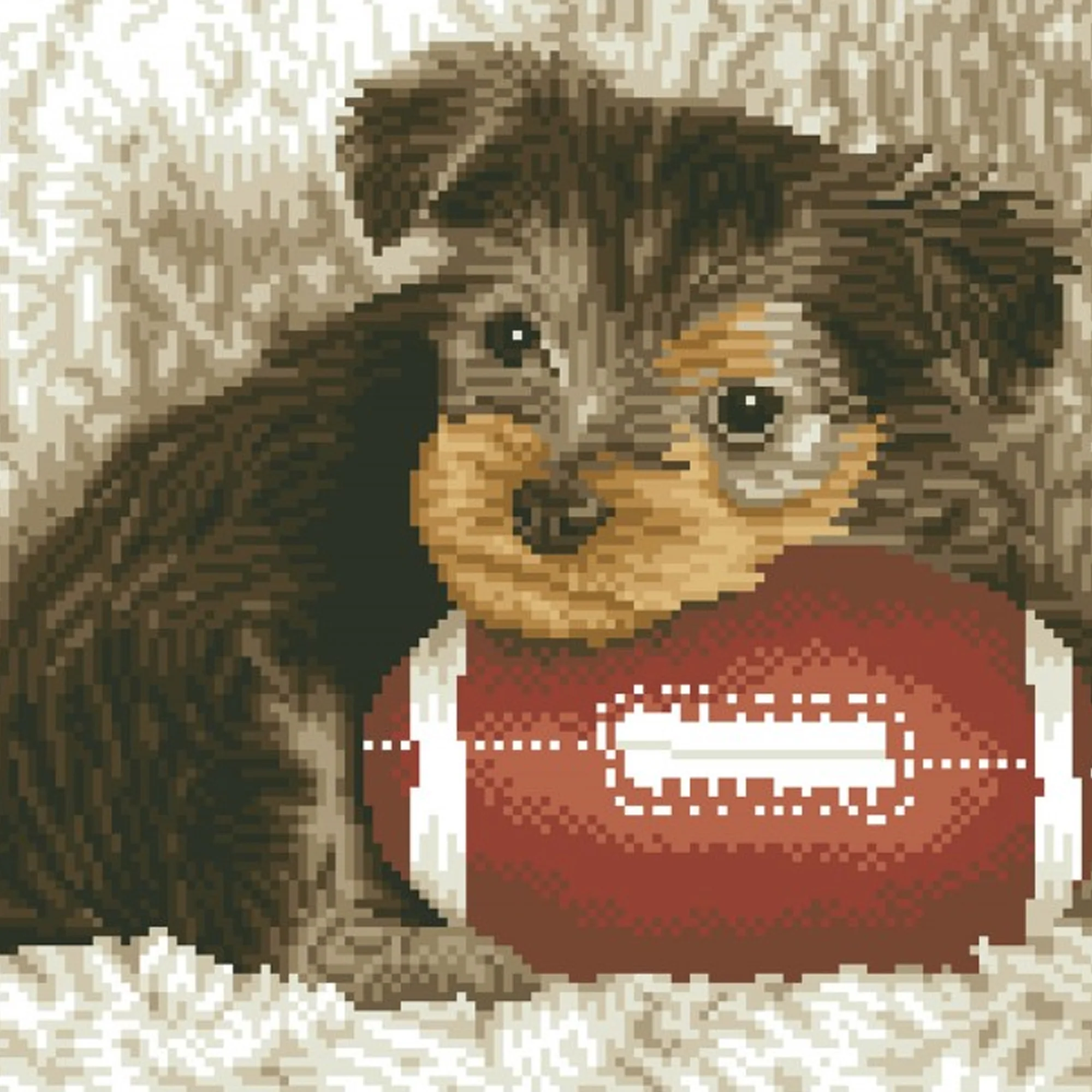 Diamond Dotz Footy Pup Pre-Framed Kit - 16.1" x 12.6" - Image 3