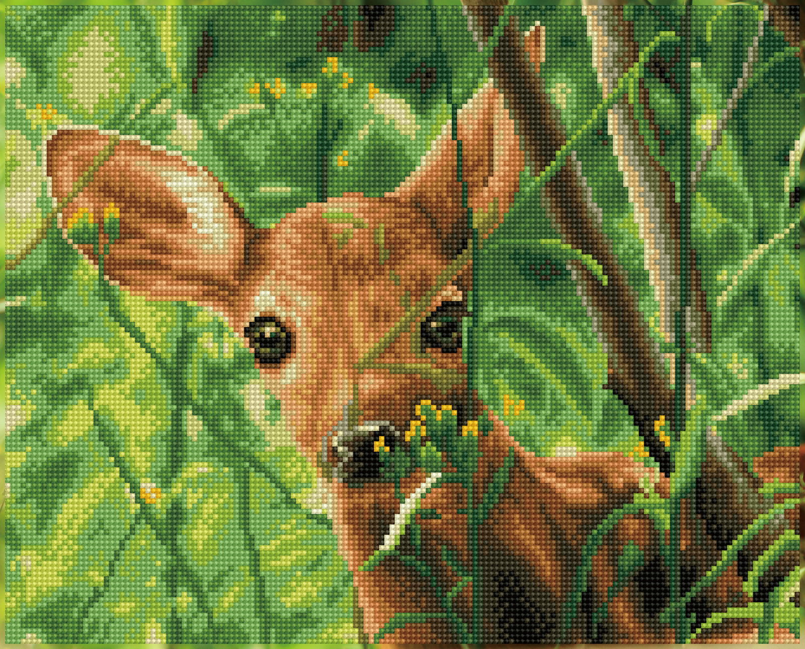 Diamond Dotz Forest Babe Pre-Framed Kit - 16.1" x 13.0" - Image 3