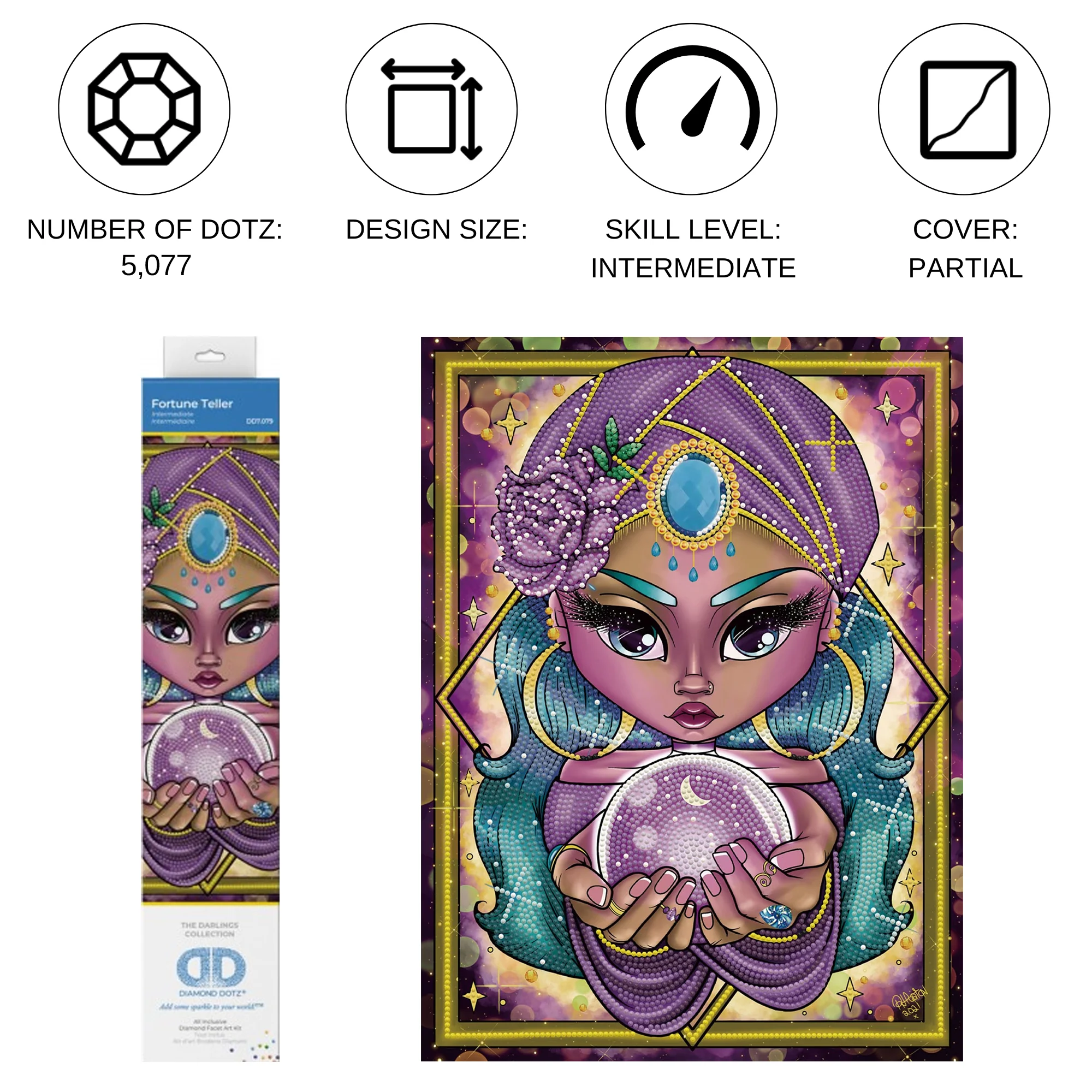 Diamond Dotz Fortune Teller - 11.8" x 15.8" - Image 3