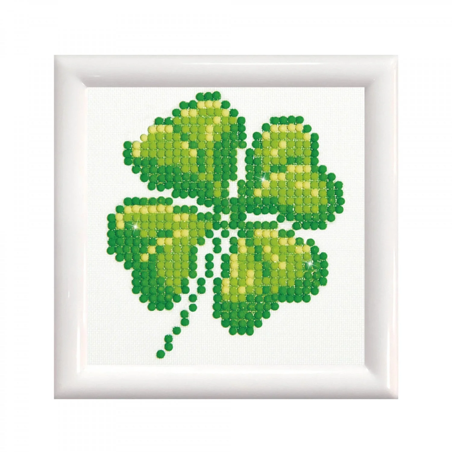 Diamond Dotz Four Leaf Clover with Frame - 4.0" x 4.0"