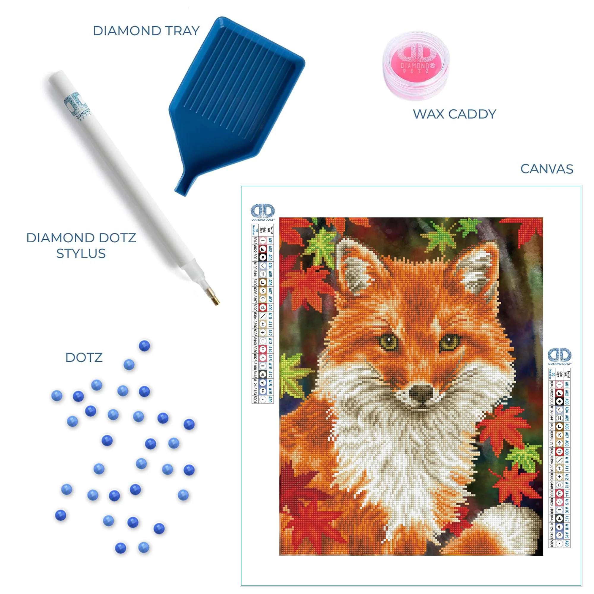 Diamond Dotz Foxy - 13.8" x 17.7" - Image 5