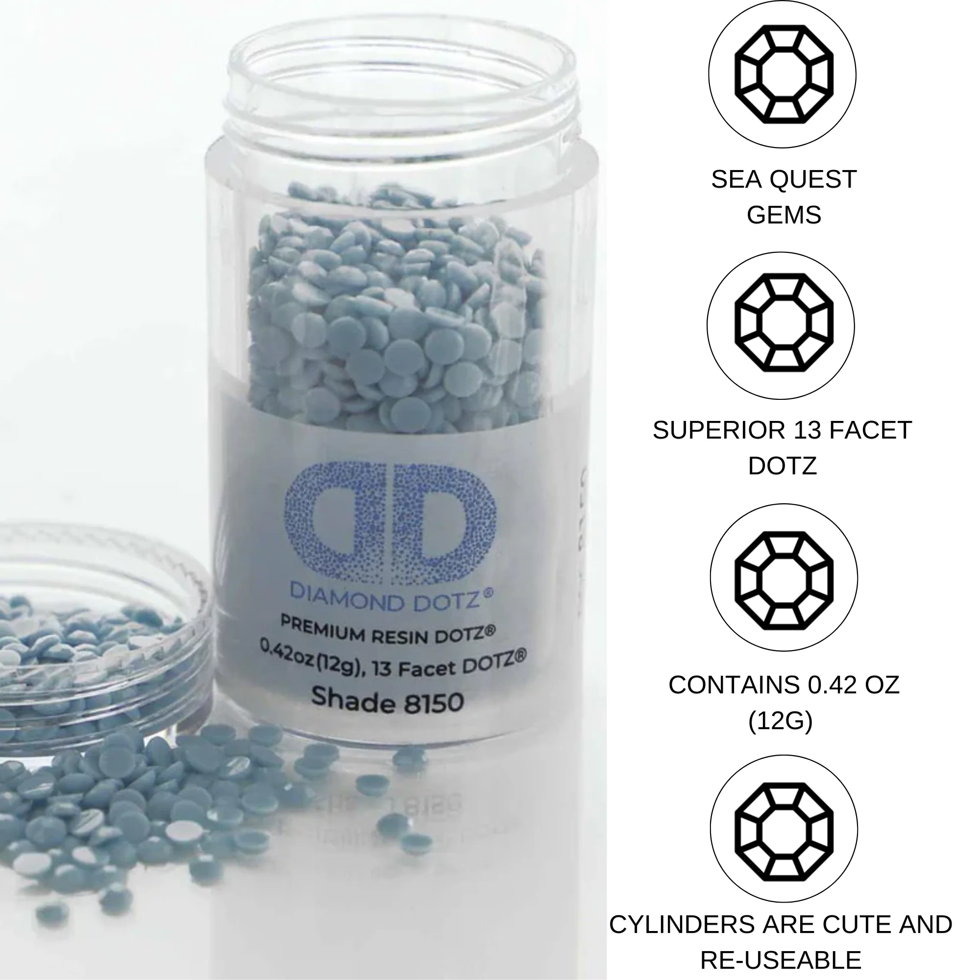Diamond Dotz 2.8MM 12G DOTZ Cylinder - Sea Quest - Image 5