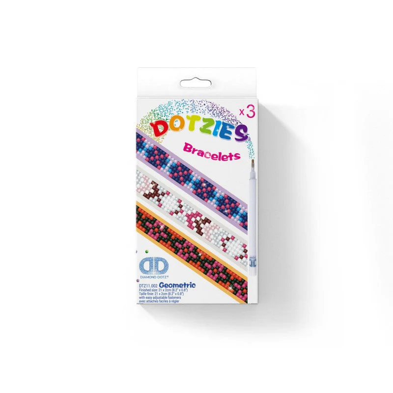 Diamond Dotz DOTZIES Geometric Bracelets Diamond Painting - 8.3" x 0.8" - Image 7