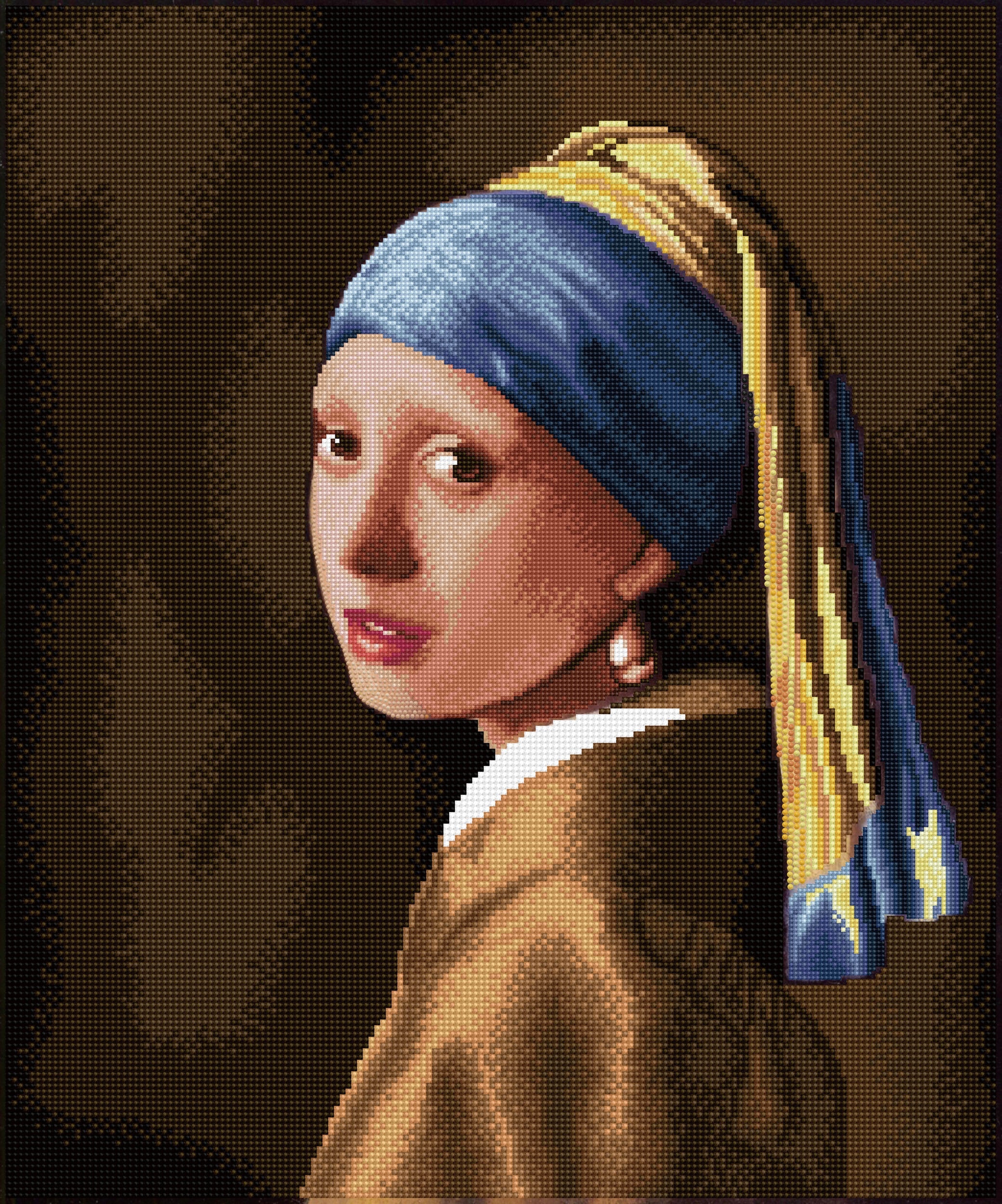 Diamond Dotz Masterclass Girl with the Pearl Earring - 19.3" x 23.2" - Image 3