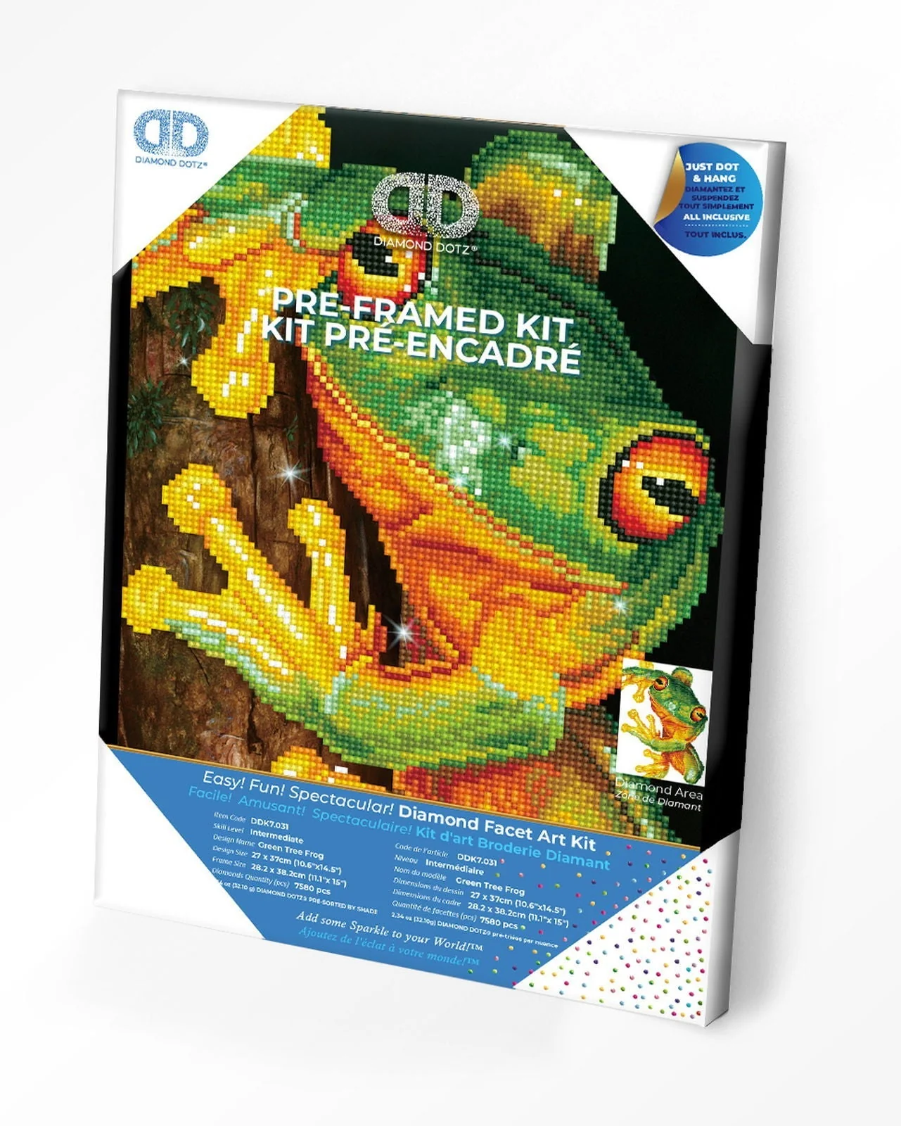Green Tree Frog Pre-Framed Kit - 10.6" x 14.6"