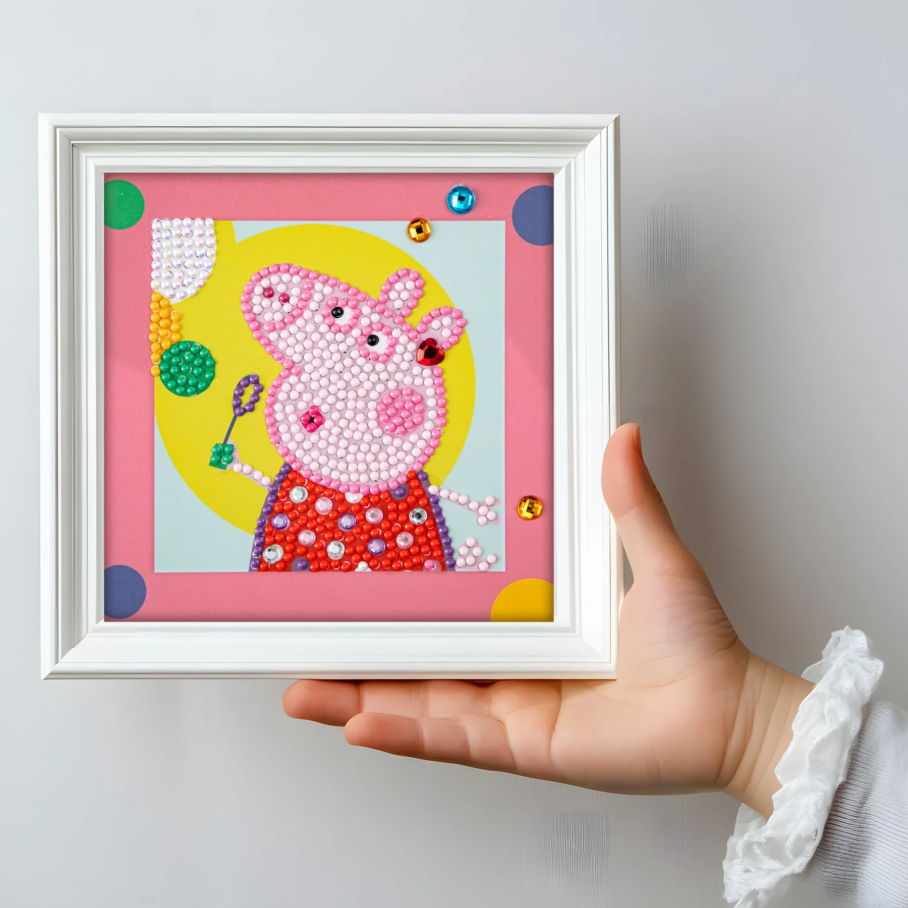 Diamond Dotz DOTZIES Peppa Pig Happy Days Diamond Painting - 5.1" x 5.1" - Image 4