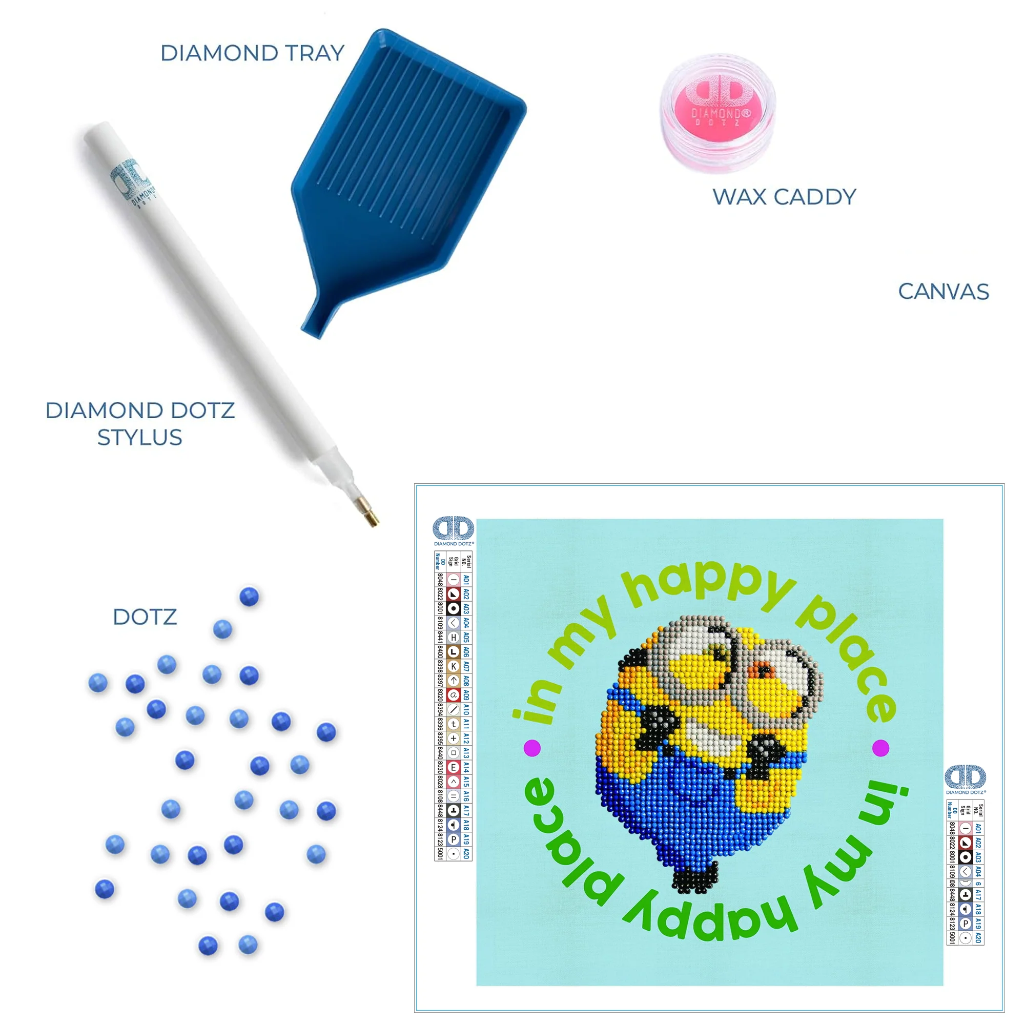 Diamond Dotz Happy Minion - 8.7" x 8.7" - Image 5
