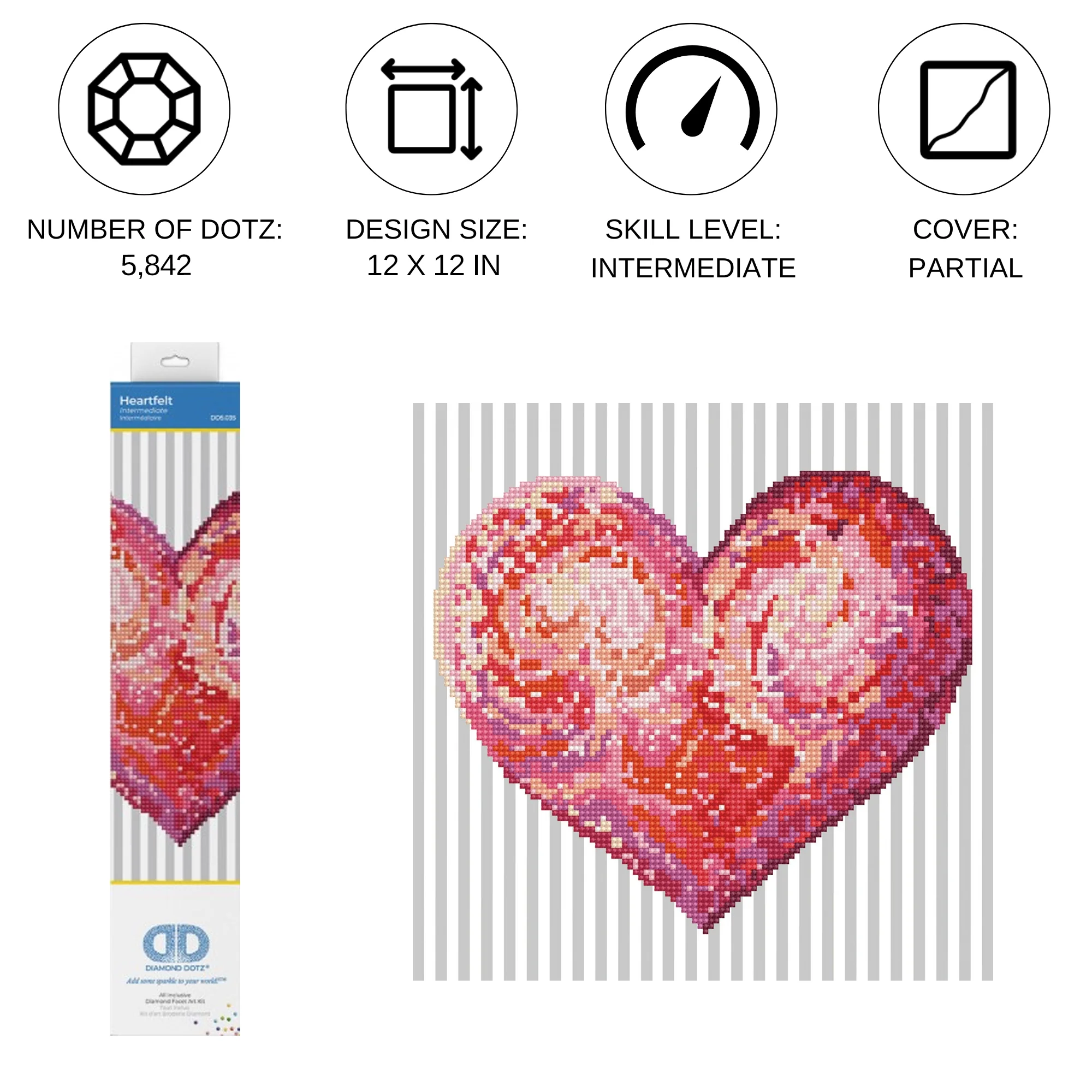 Diamond Dotz Heartfelt - 12.0" x 12.0" - Image 3