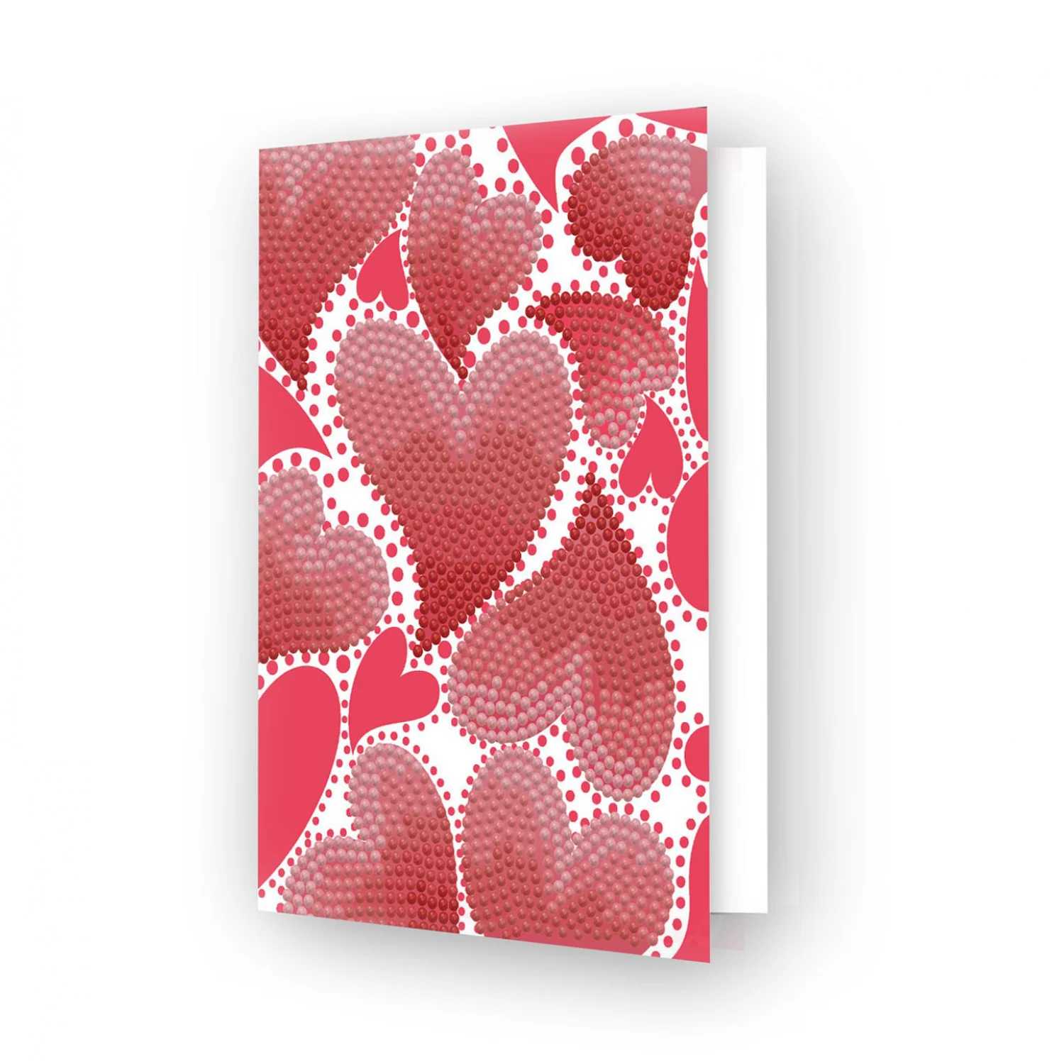 Diamond Dotz Hearts Swirl Greeting Card - 5.0" x 7.0" - Image 3