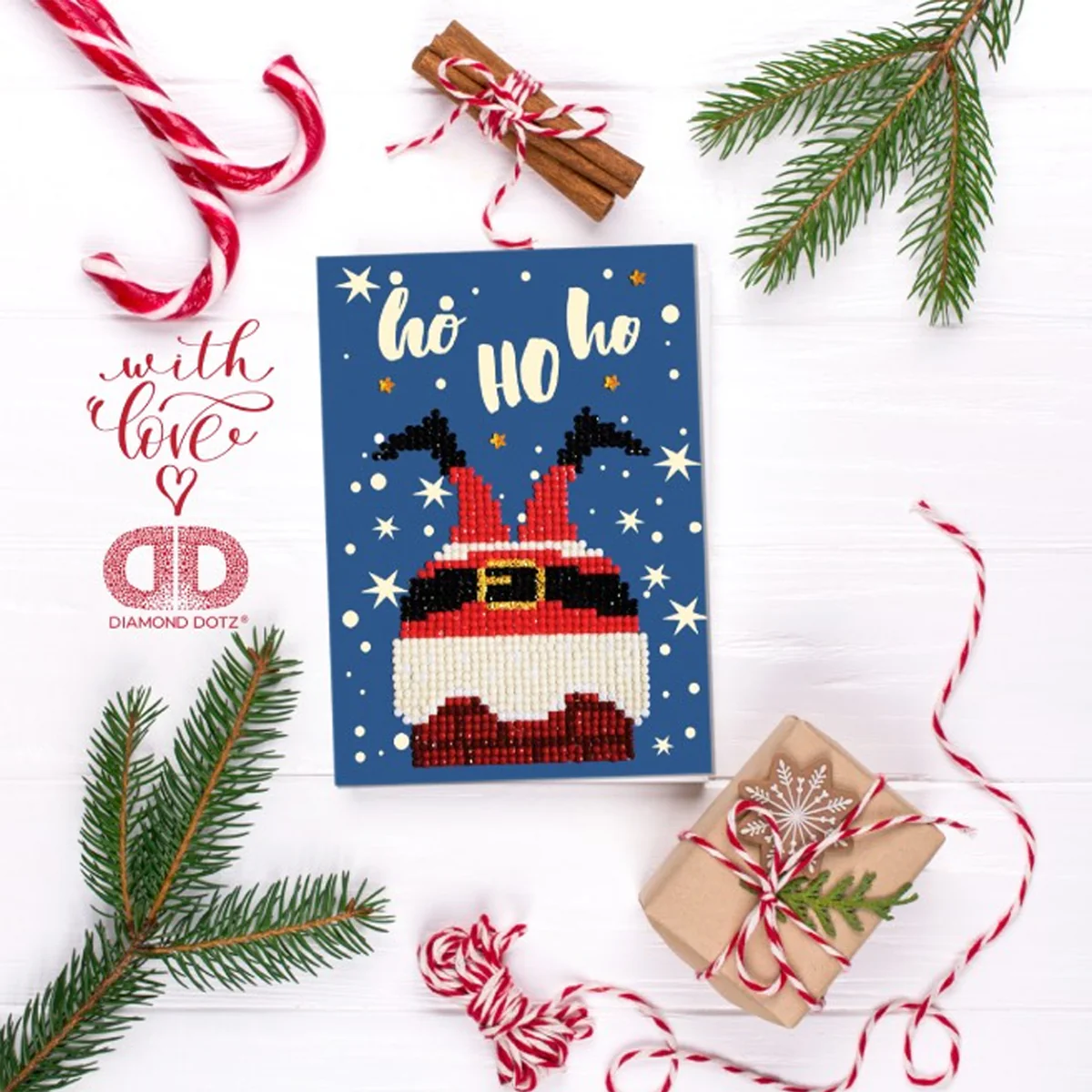 Diamond Dotz Ho Ho Ho Greeting Card - 5.0" x 7.0" - Image 5