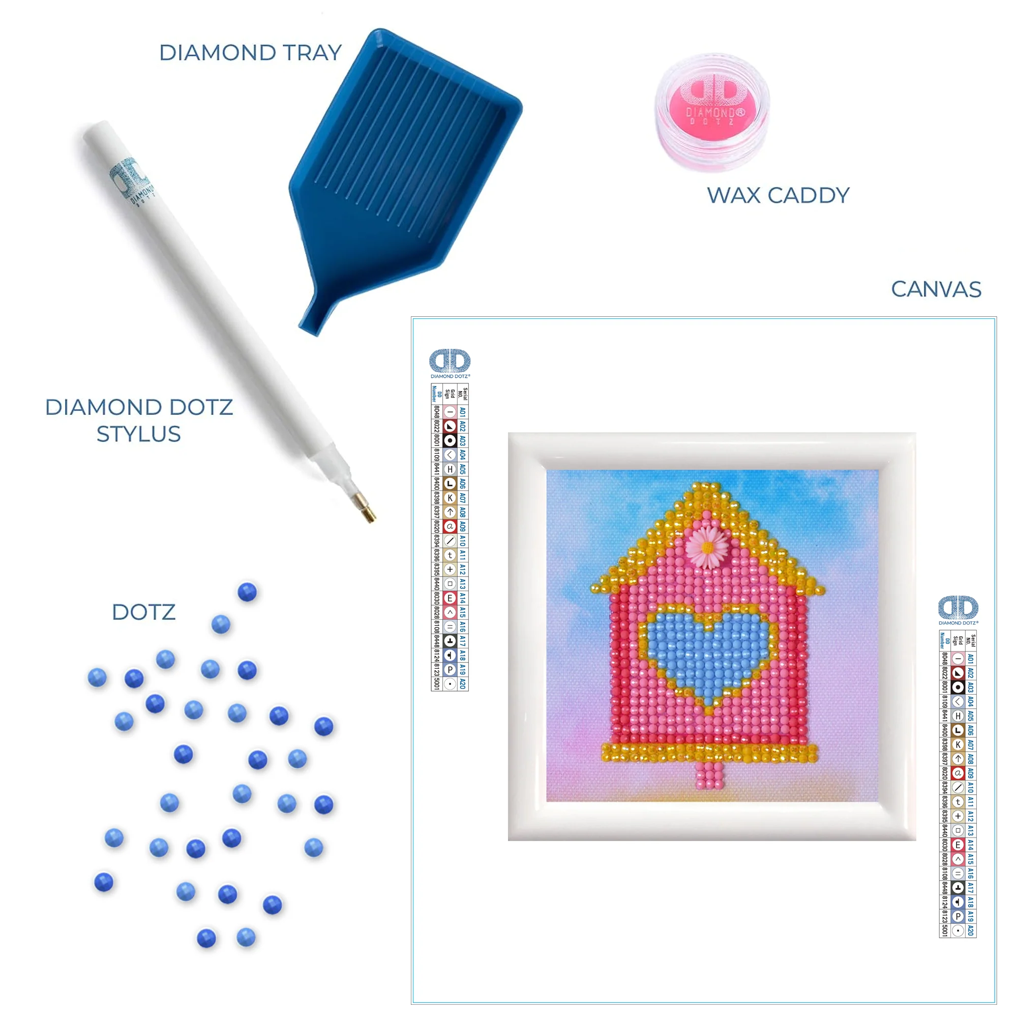 Diamond Dotz Home Sweet Home with Frame - 4.0" x 4.0" - Image 6