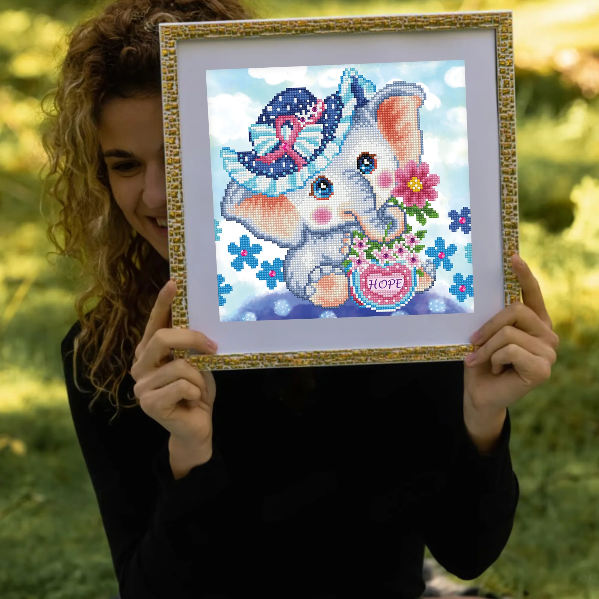 Diamond Dotz Hope Elephant - 11.8" x 11.8" - Image 5