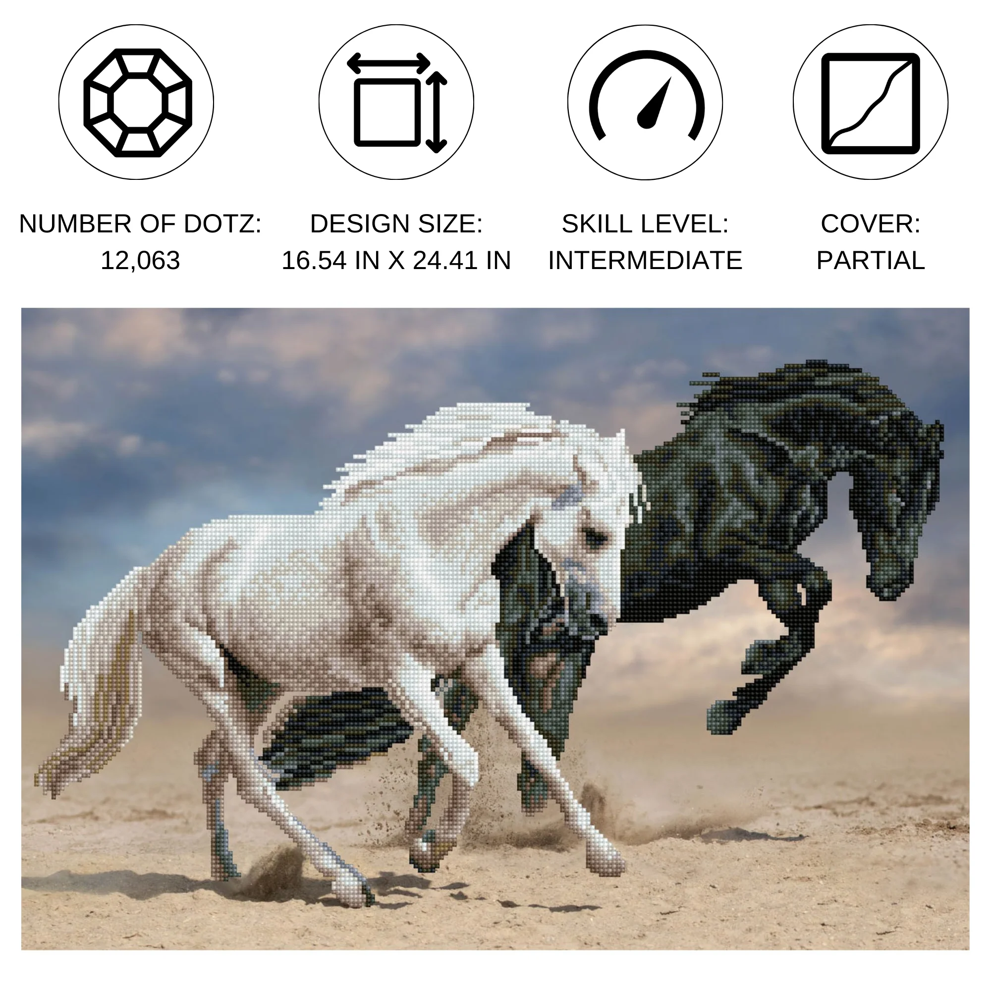 Horse Play - 24.4" x 16.5" - Image 2
