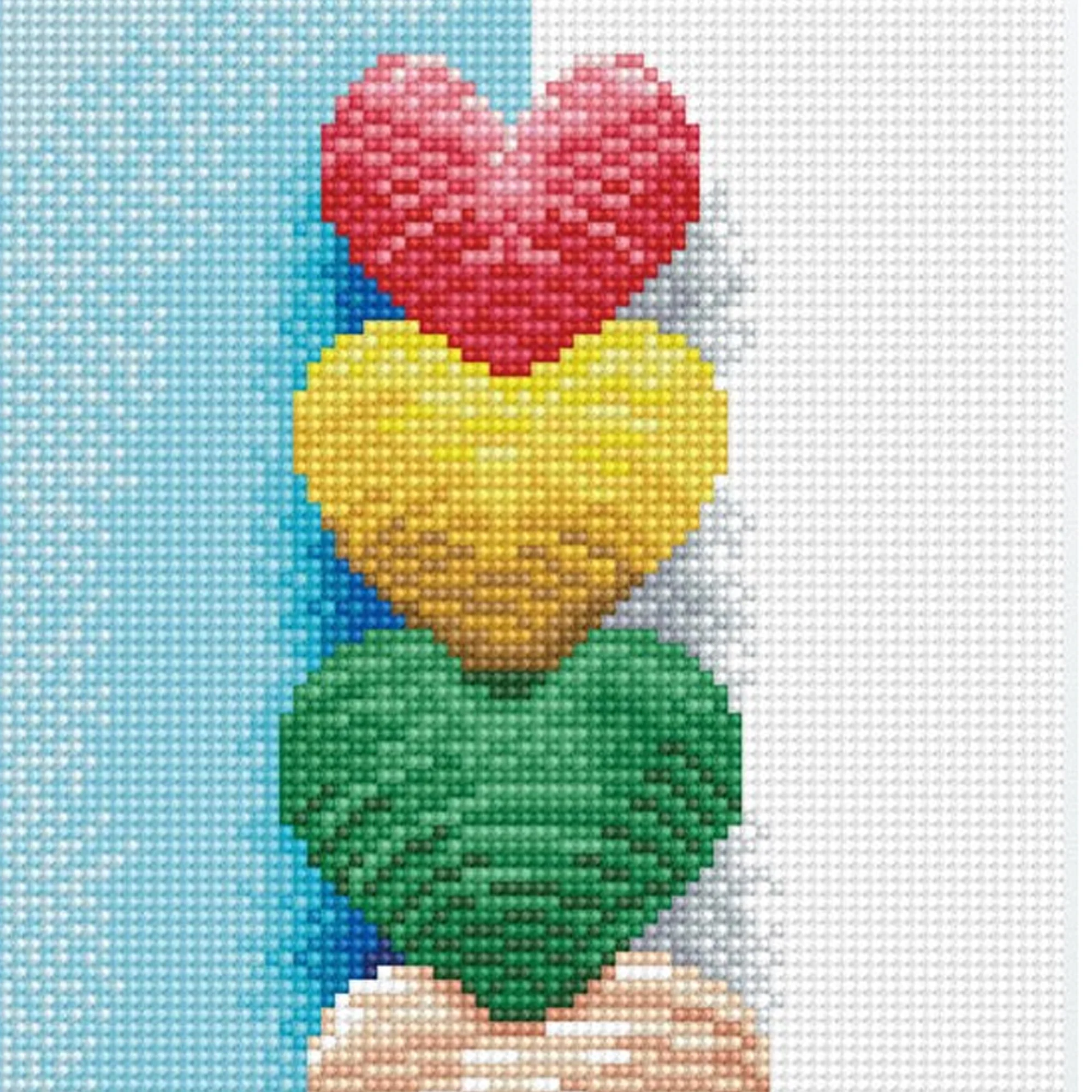 Diamond Dotz Icecream Hearts - 23.6" x 8.7" - Image 5