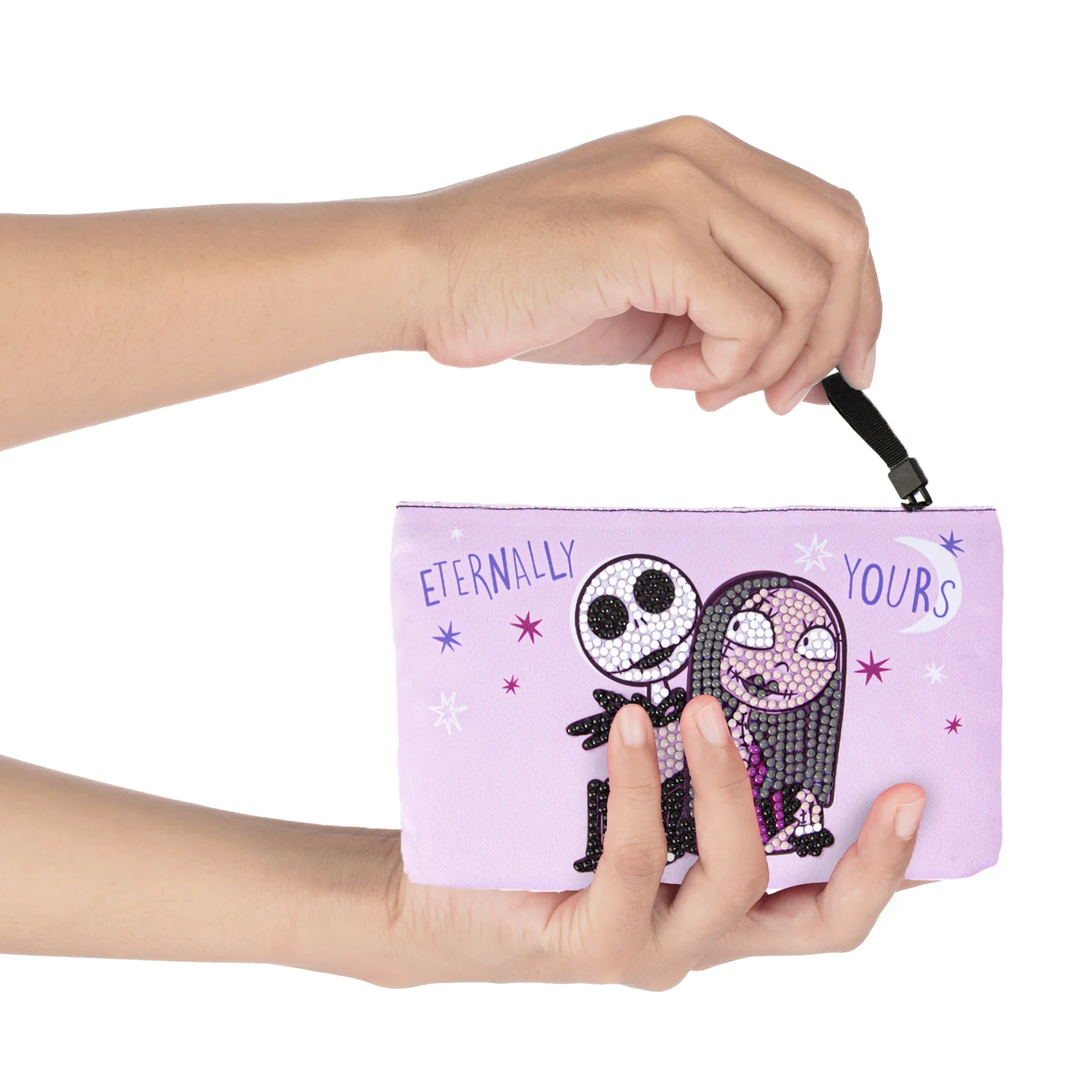 Diamond Dotz Jack and Sally Zipper Pouch - 7.75 x 4.5 - Image 3