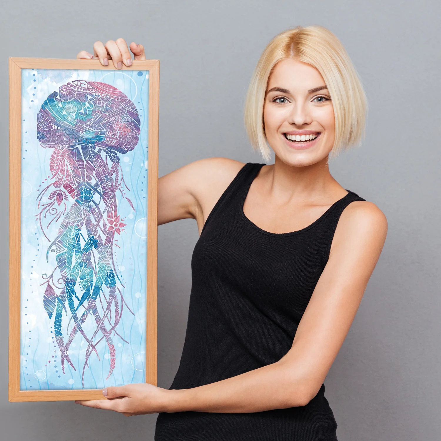 Diamond Dotz Jellyfish Swish - 10.6" x 29.5" - Image 5