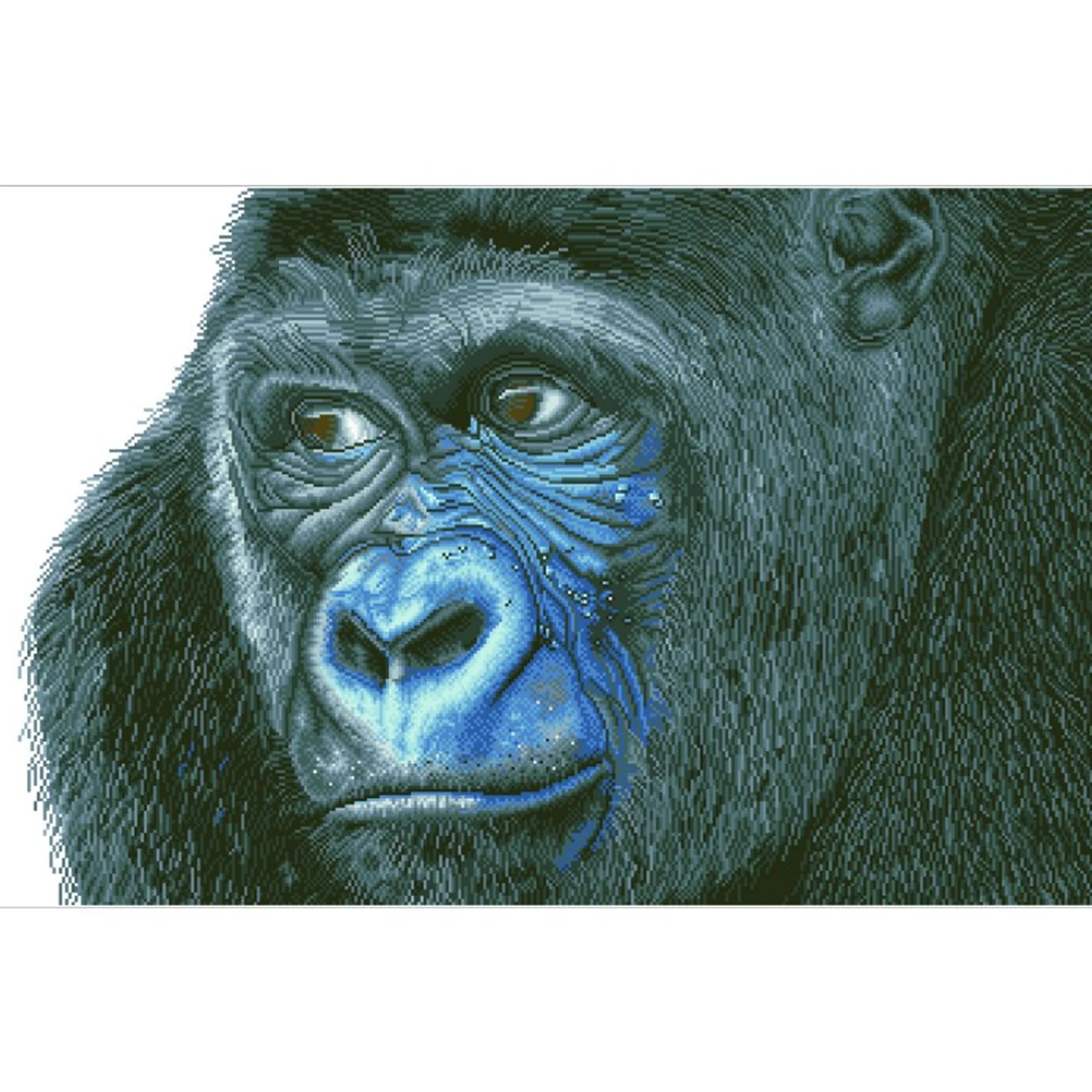Diamond Dotz Kibali Western Lowland Gorilla - 39.4" x 25.6" - Image 5