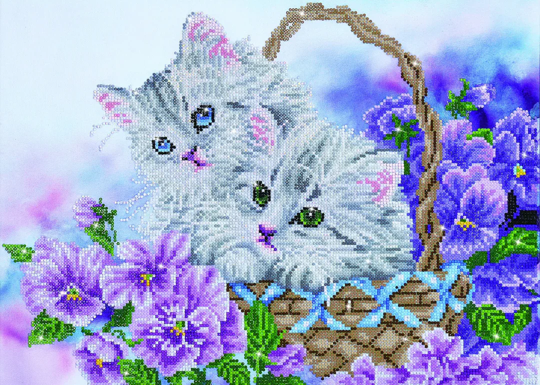 Diamond Dotz Kitty Basket - 20.5" x 15.0"