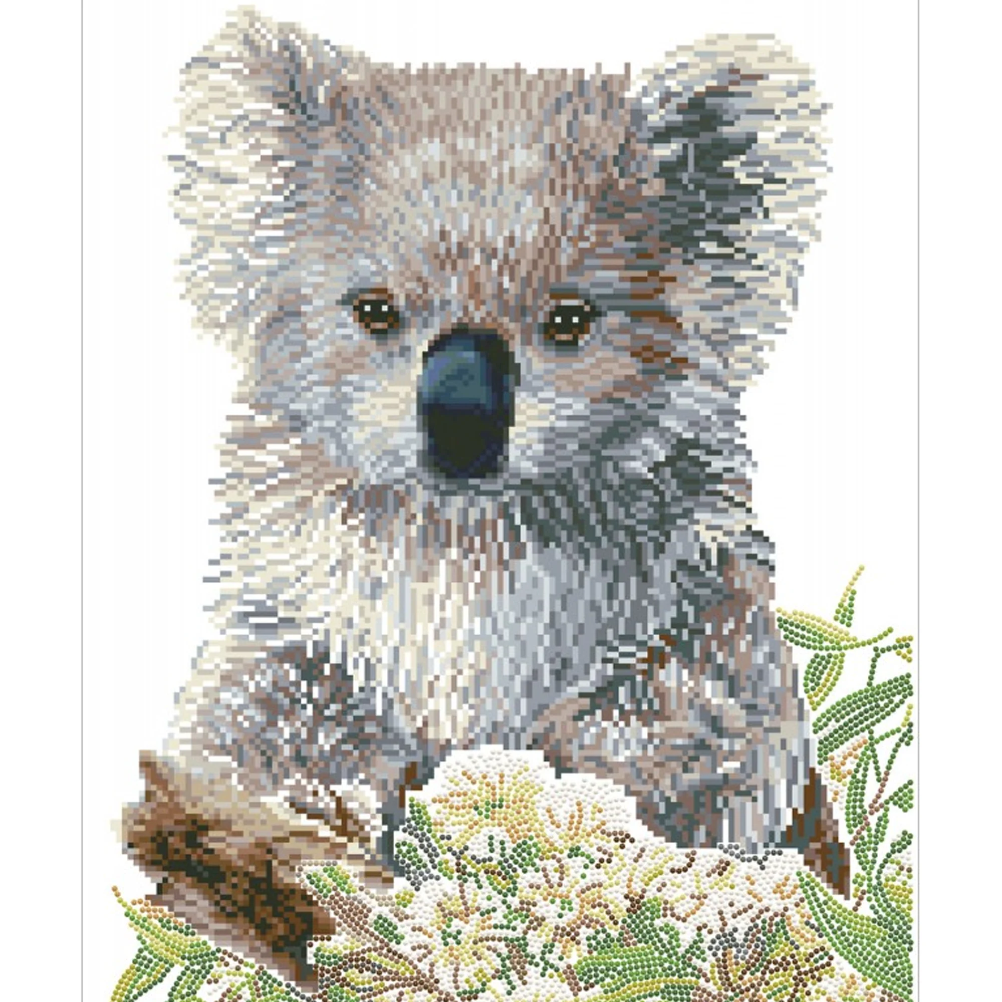 Diamond Dotz Koala & Eucalyptus Blossom - 16.1" x 20.1" - Image 5