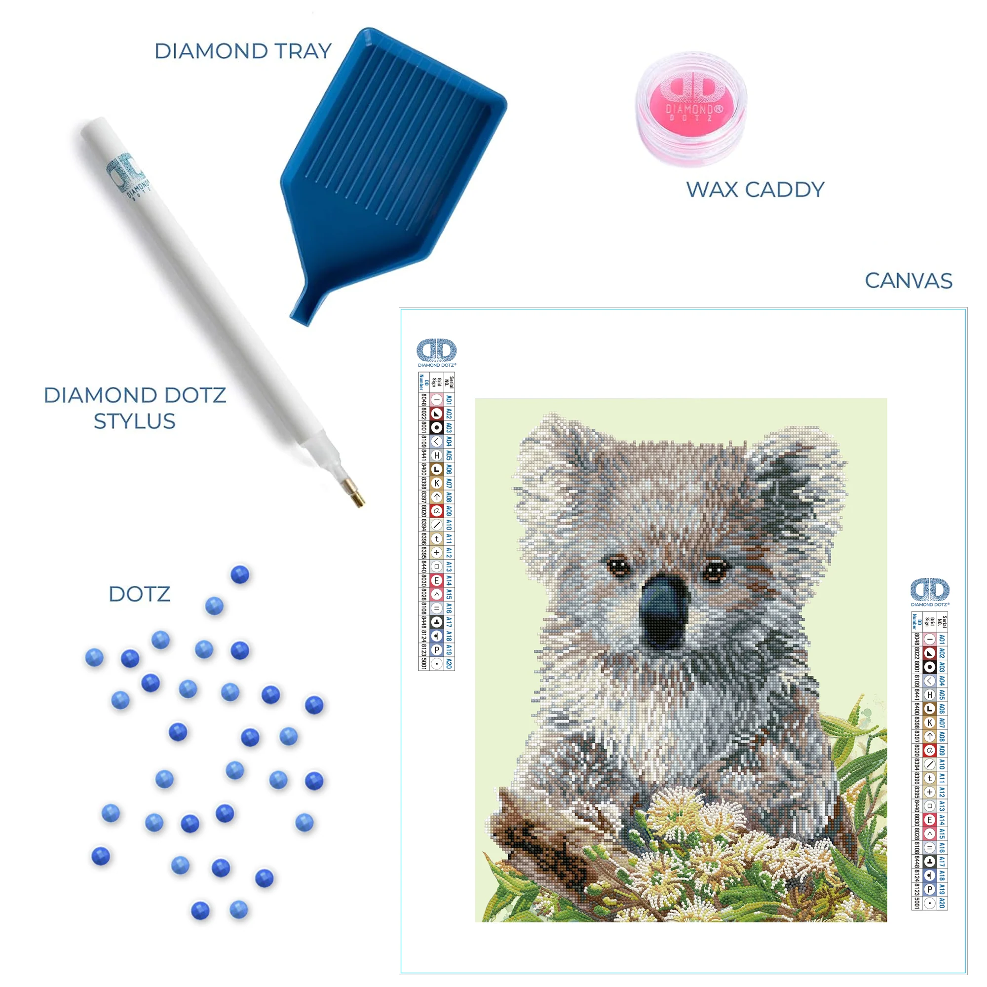 Diamond Dotz Koala & Eucalyptus Blossom - 16.1" x 20.1" - Image 6