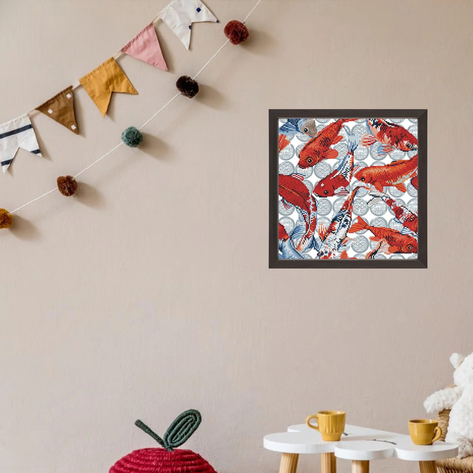Diamond Dotz Koi Mosaic - 16.1" x 16.1" - Image 2