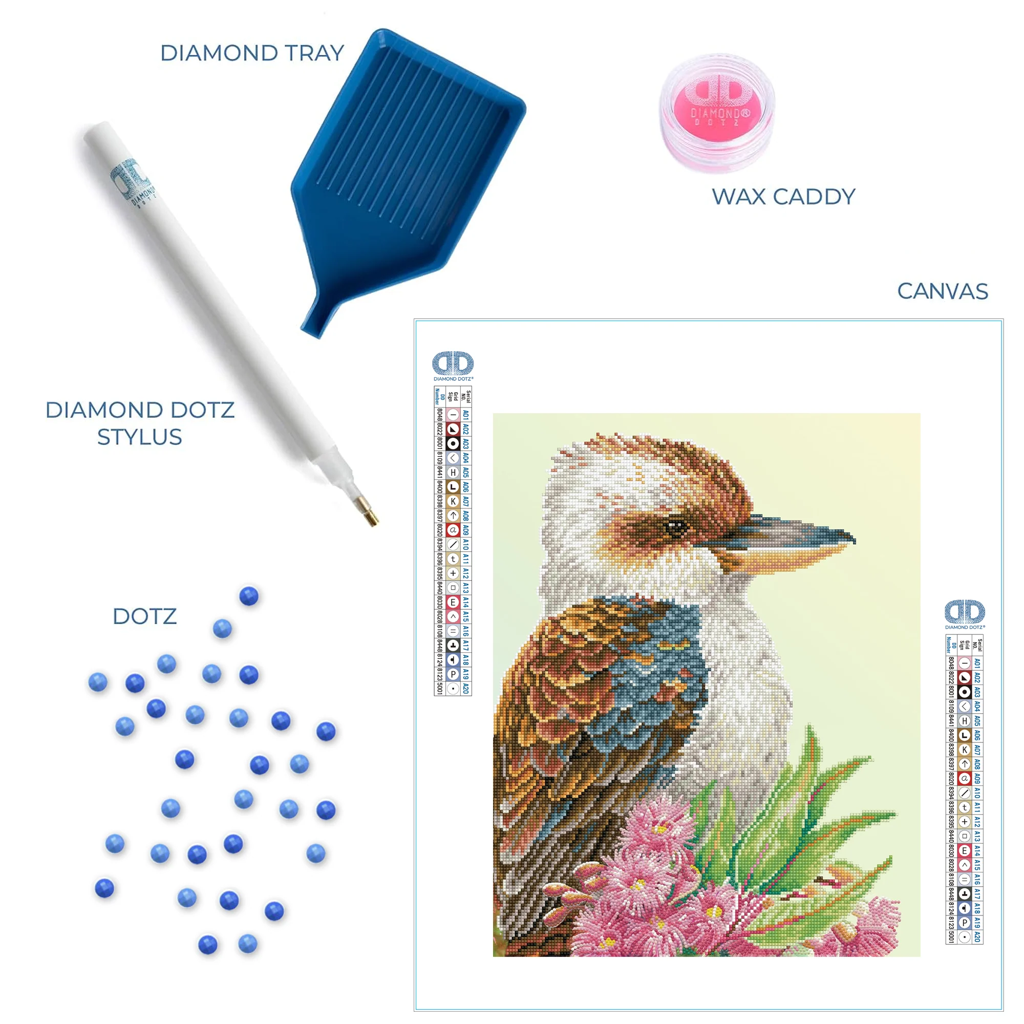 Diamond Dotz Kookaburra & Gum Blossom - 16.1" x 20.1" - Image 5
