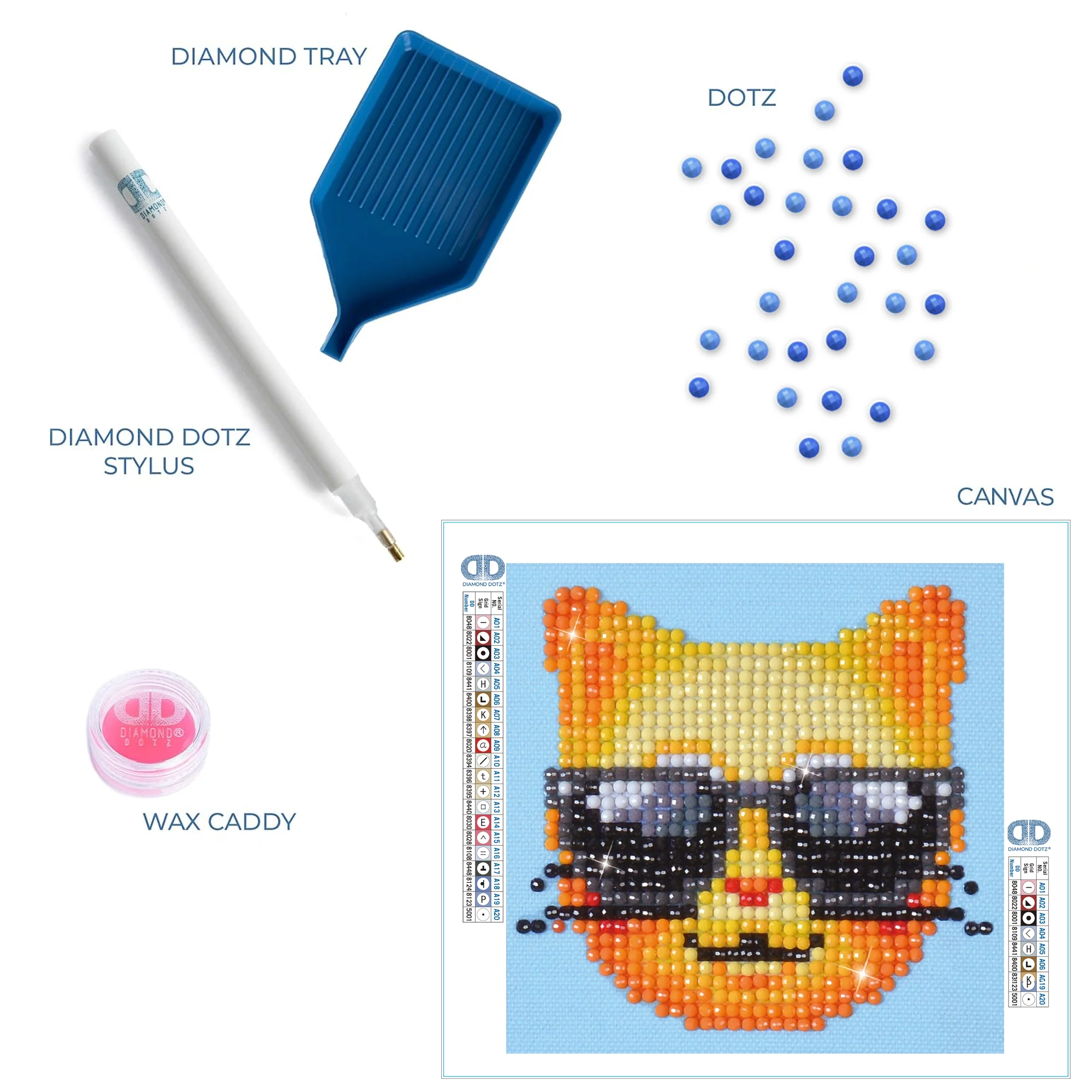 Diamond Dotz Kool Kat Framed Kit - 4.0" x 4.0" - Image 5