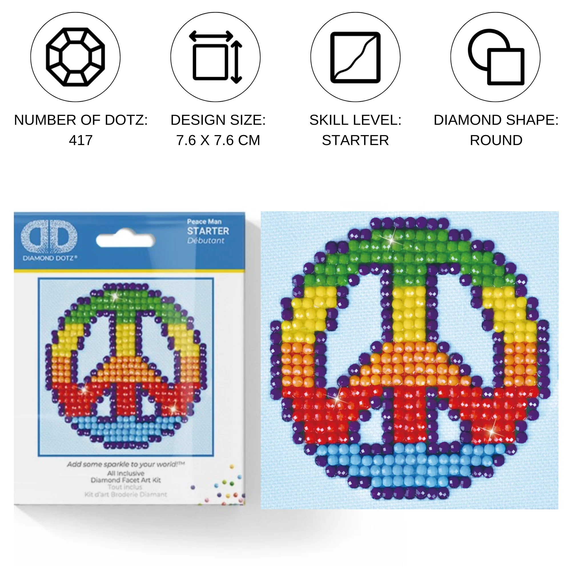 Diamond Dotz Lady Luck - 3.0" x 3.0" - Image 4