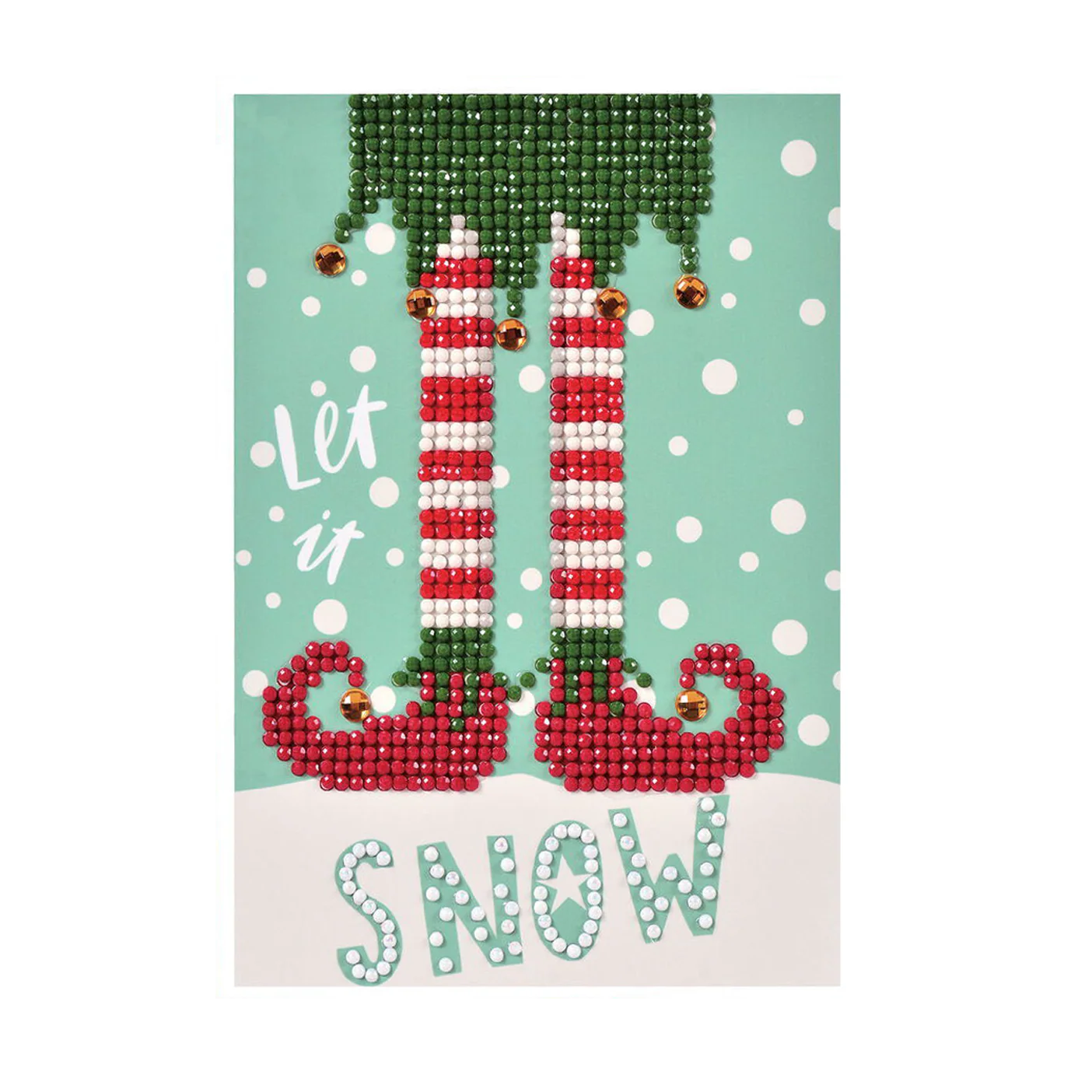 Diamond Dotz Let It Snow Greeting Card - 5.0" x 7.0" - Image 6