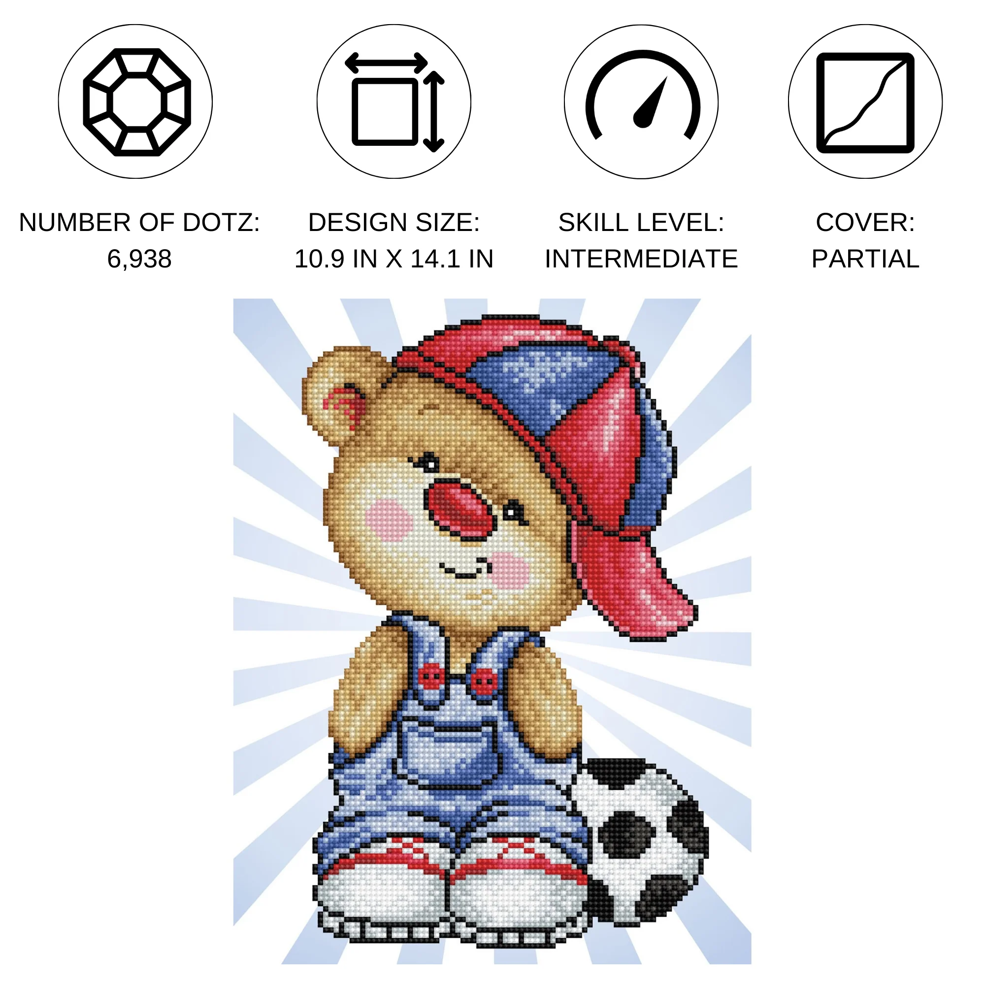 Diamond Dotz Let's Play - 10.9" x 14.1" - Image 6