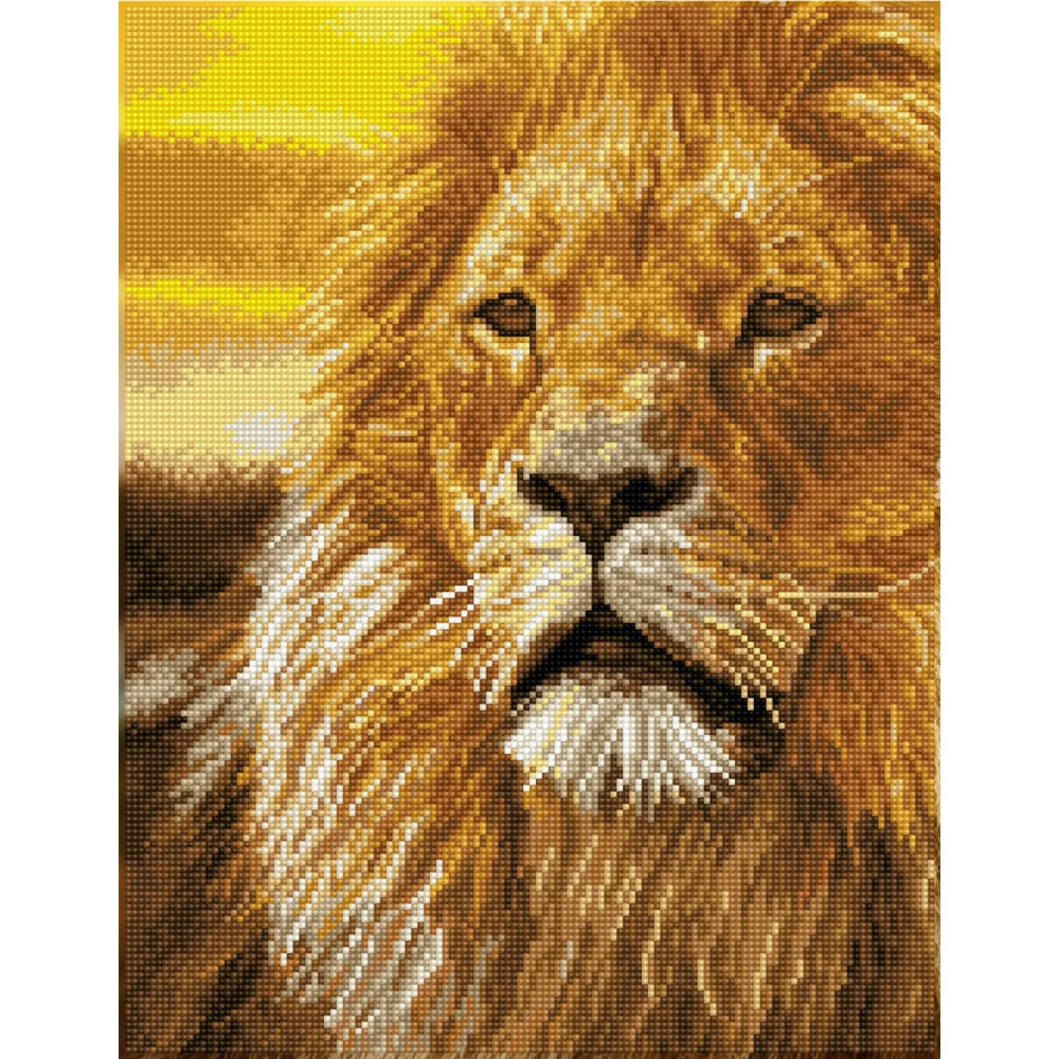 Diamond Dotz Lord of the Serengeti - 13.8" x 17.7"