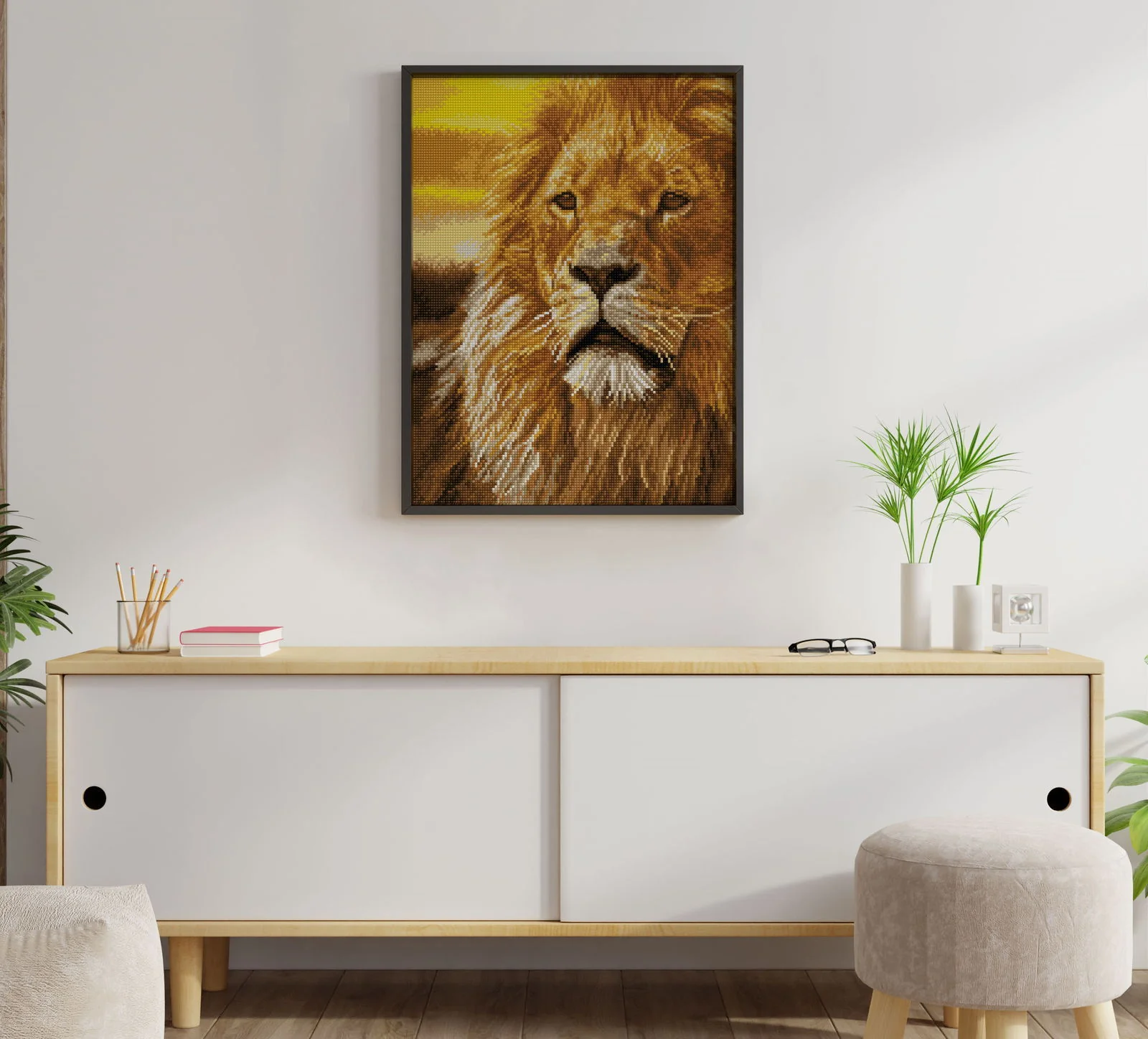 Diamond Dotz Lord of the Serengeti Pre-Framed Kit - 13.8" x 17.7" - Image 4