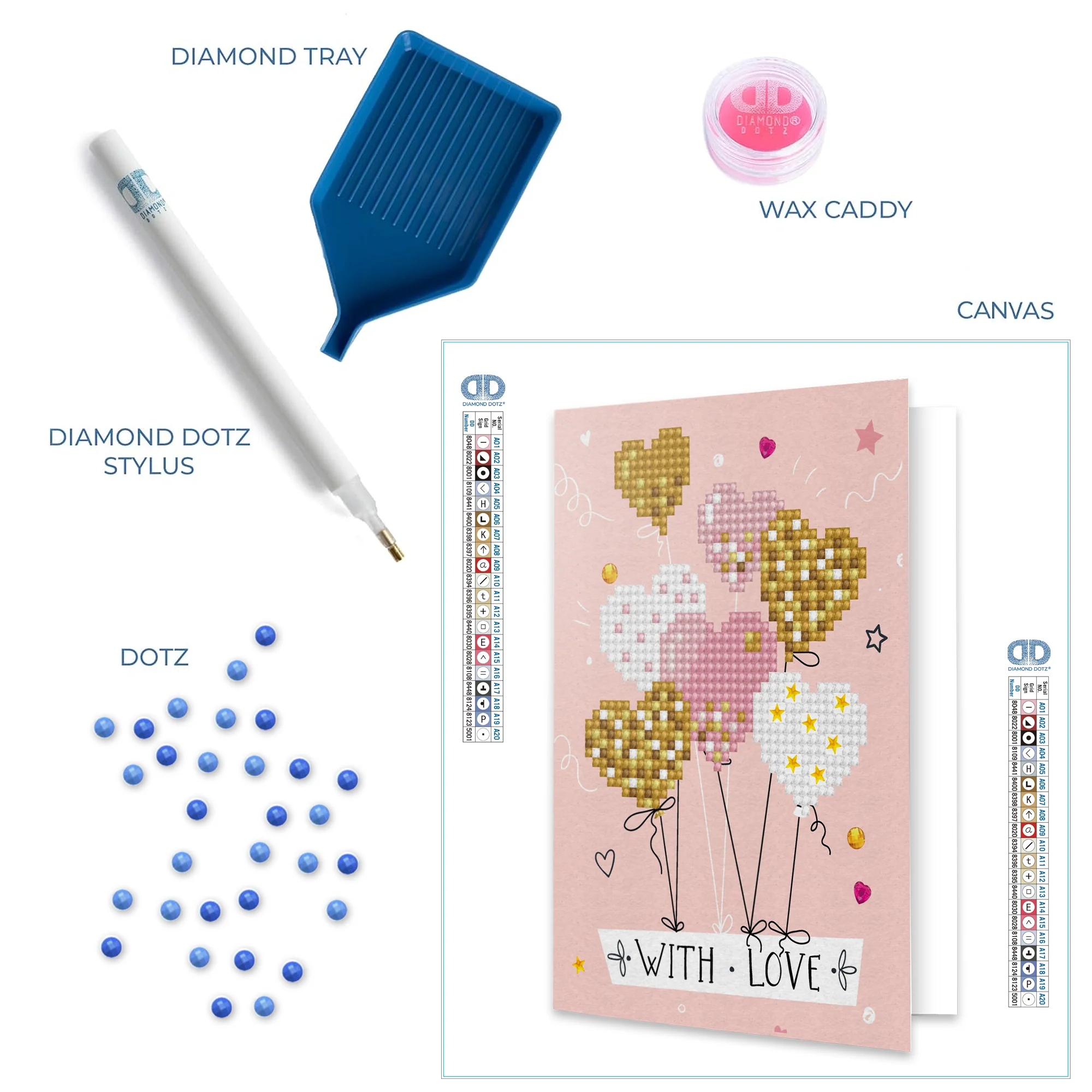 Diamond Dotz Love Balloons Greeting Card - 5.0" x 7.0" - Image 6