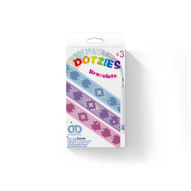 Diamond Dotz DOTZIES Love Bracelets Diamond Painting - 8.3" x 0.8" - Image 5