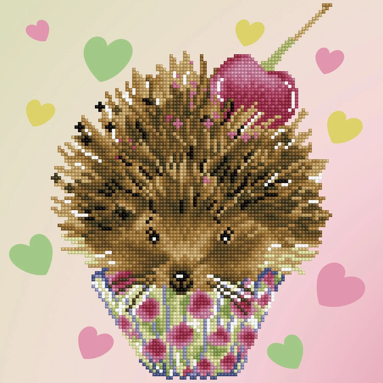 Diamond Dotz Love Prickles with Frame - 12.6" x 12.6" - Image 2