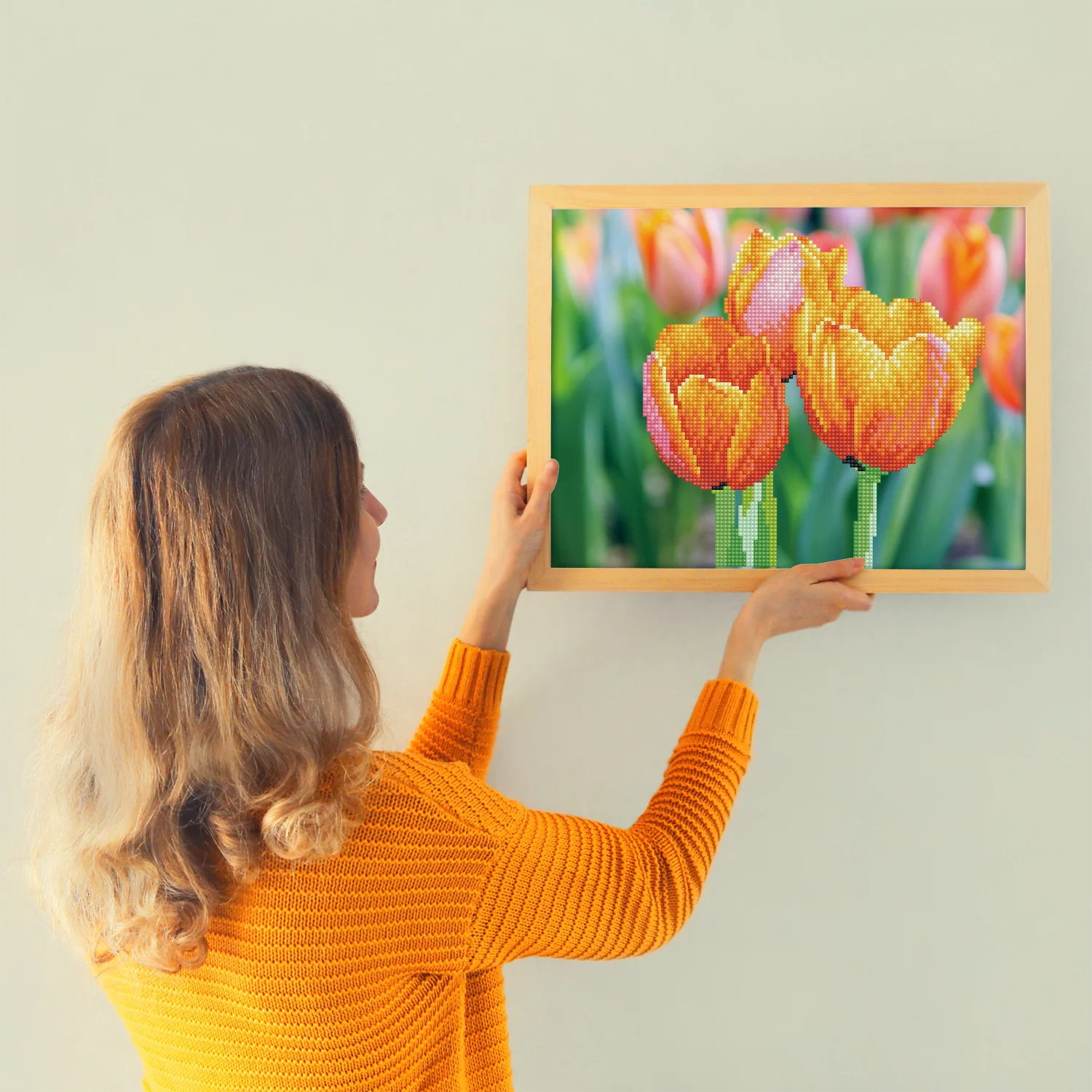 Diamond Dotz Love Tulips - 13.8" x 10.6" - Image 3