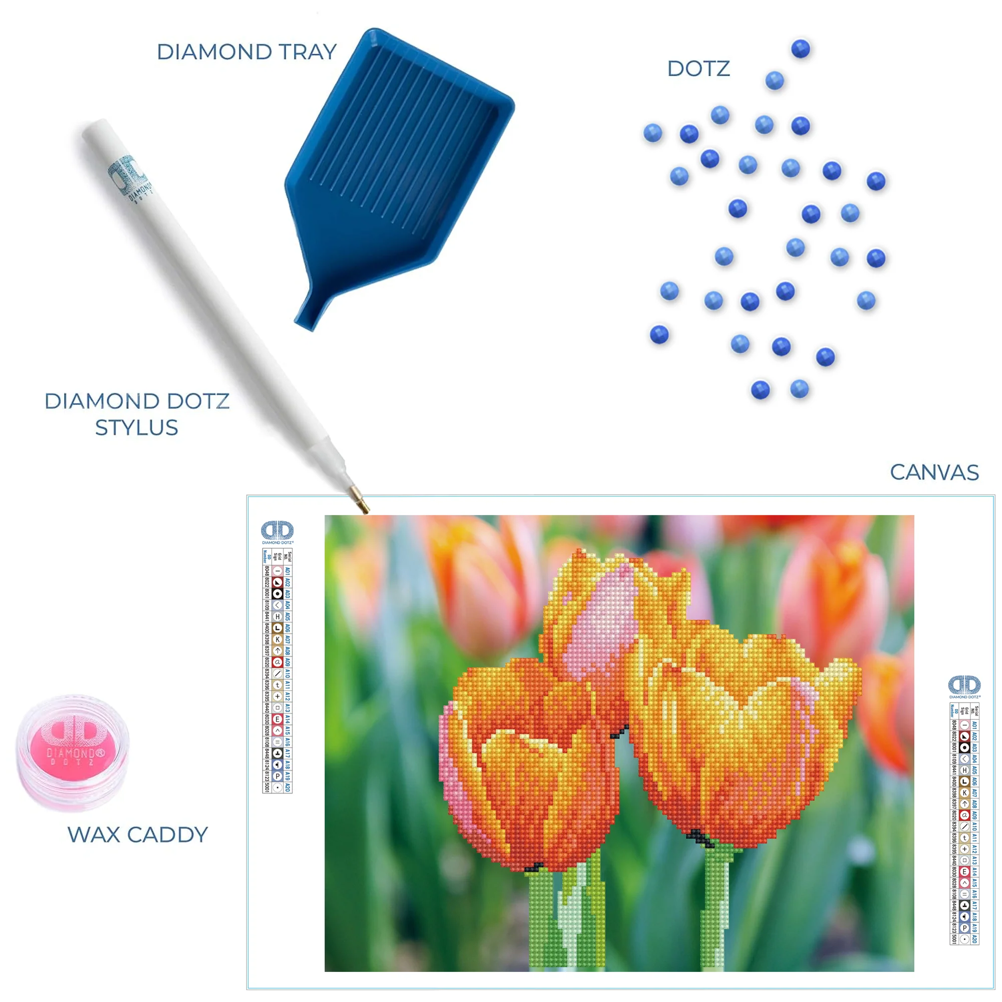 Diamond Dotz Love Tulips - 13.8" x 10.6" - Image 7