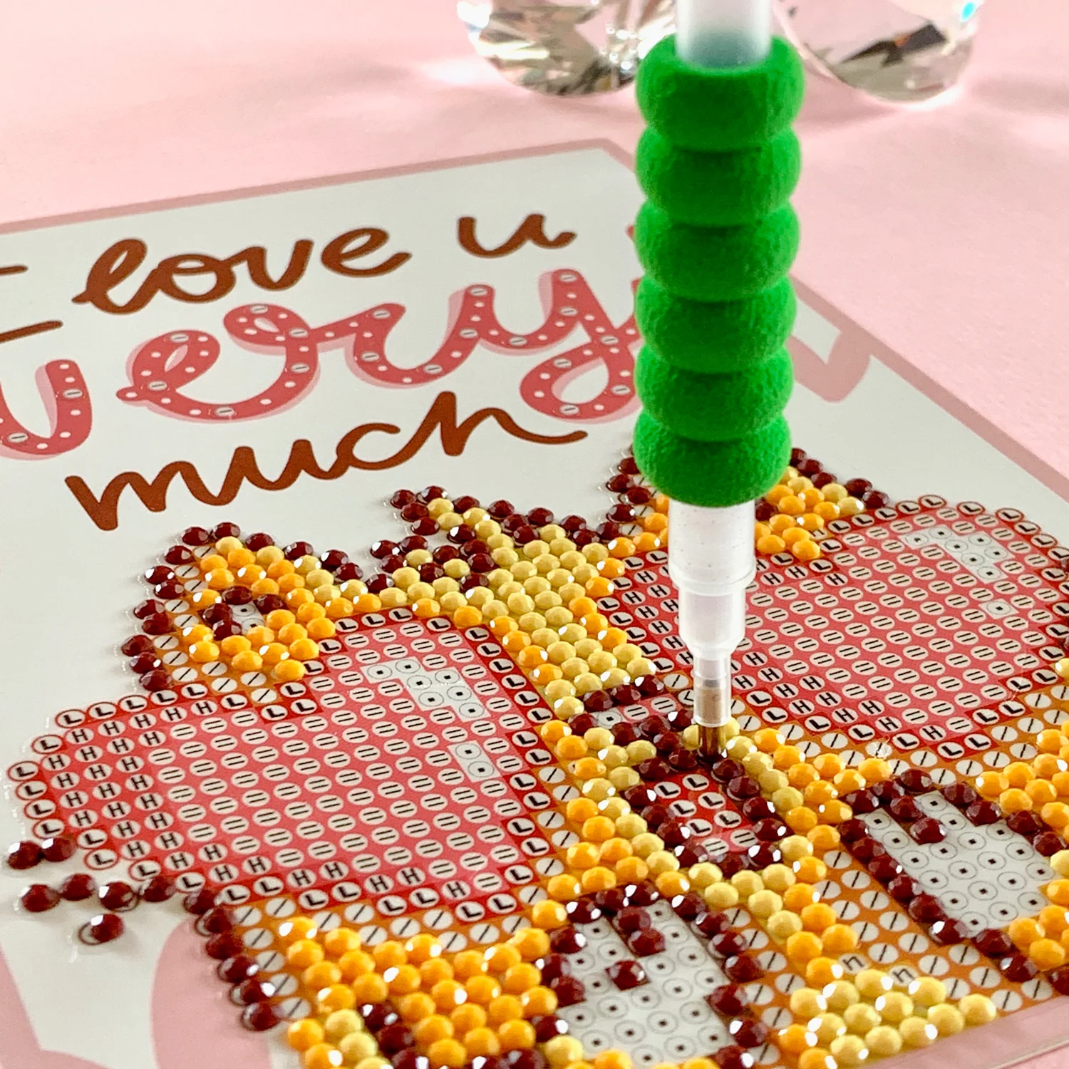 Diamond Dotz Love You Greeting Card - 5.0" x 7.0" - Image 4