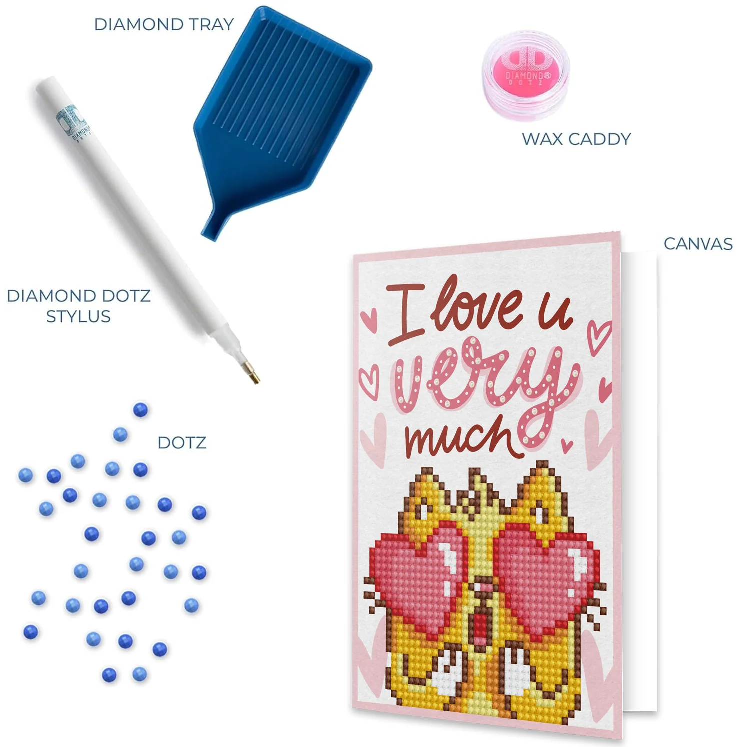 Diamond Dotz Love You Greeting Card - 5.0" x 7.0" - Image 5