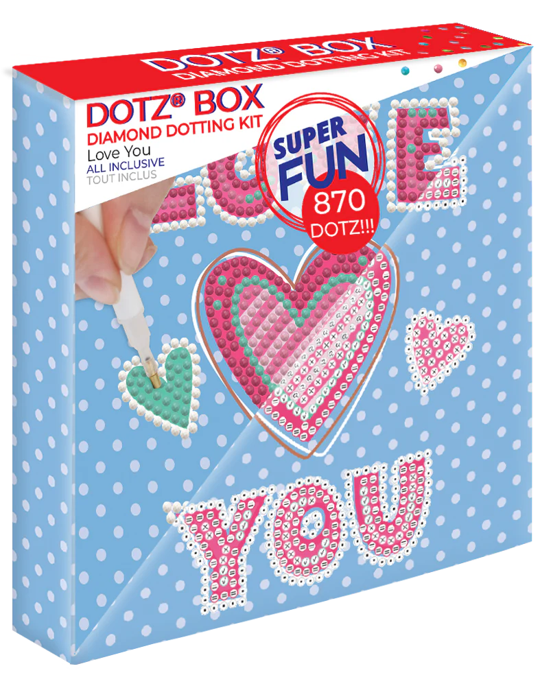 Diamond Dotz Decorative Box Love You - 5.9" x 5.9" - Image 3