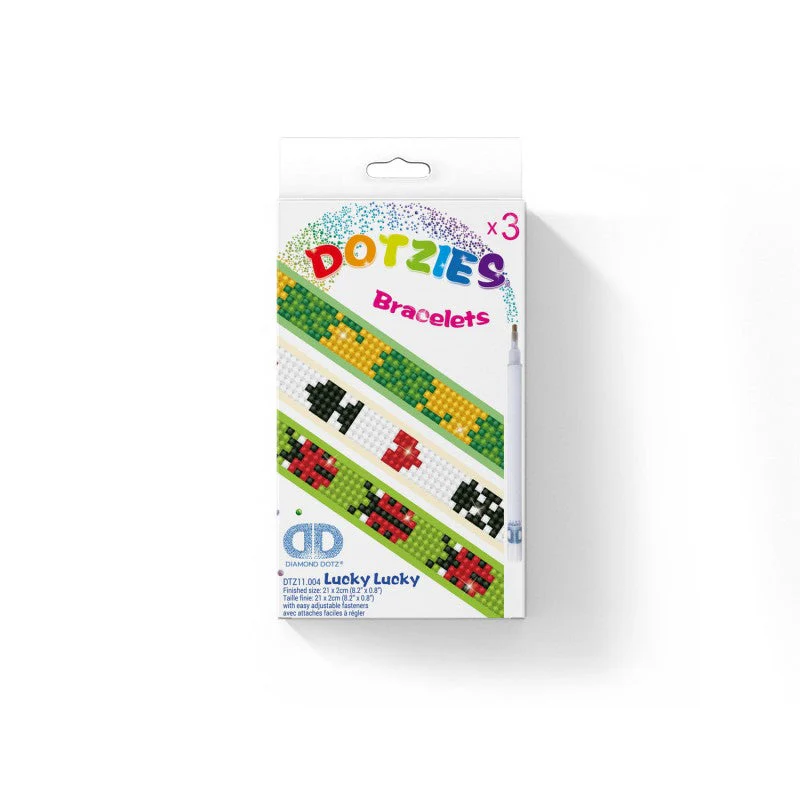 Diamond Dotz DOTZIES Lucky Lucky Bracelets Diamond Painting - 8.3" x 0.8" - Image 4